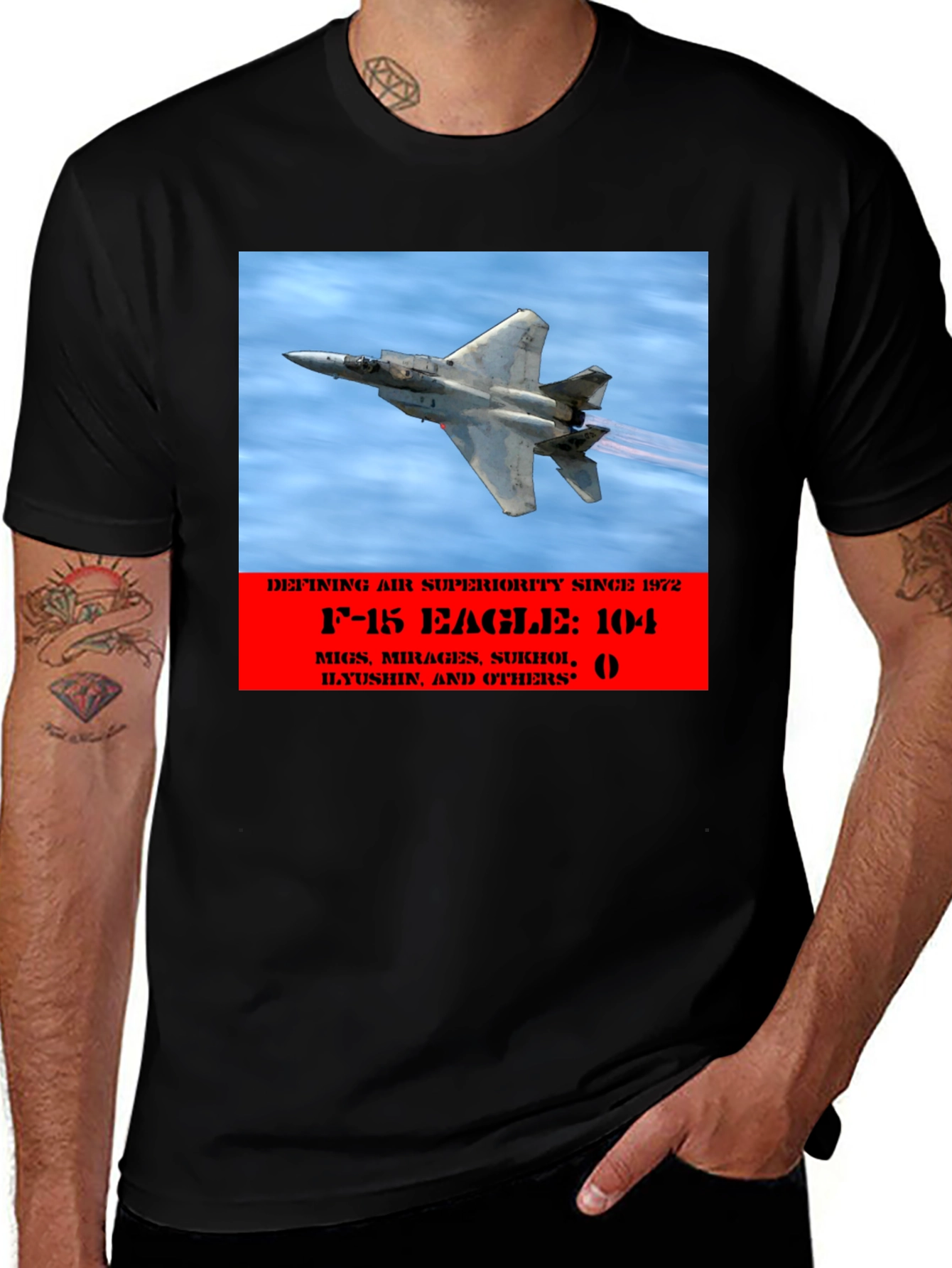 F-15 Eagle Air Superiority Black T-Shirt