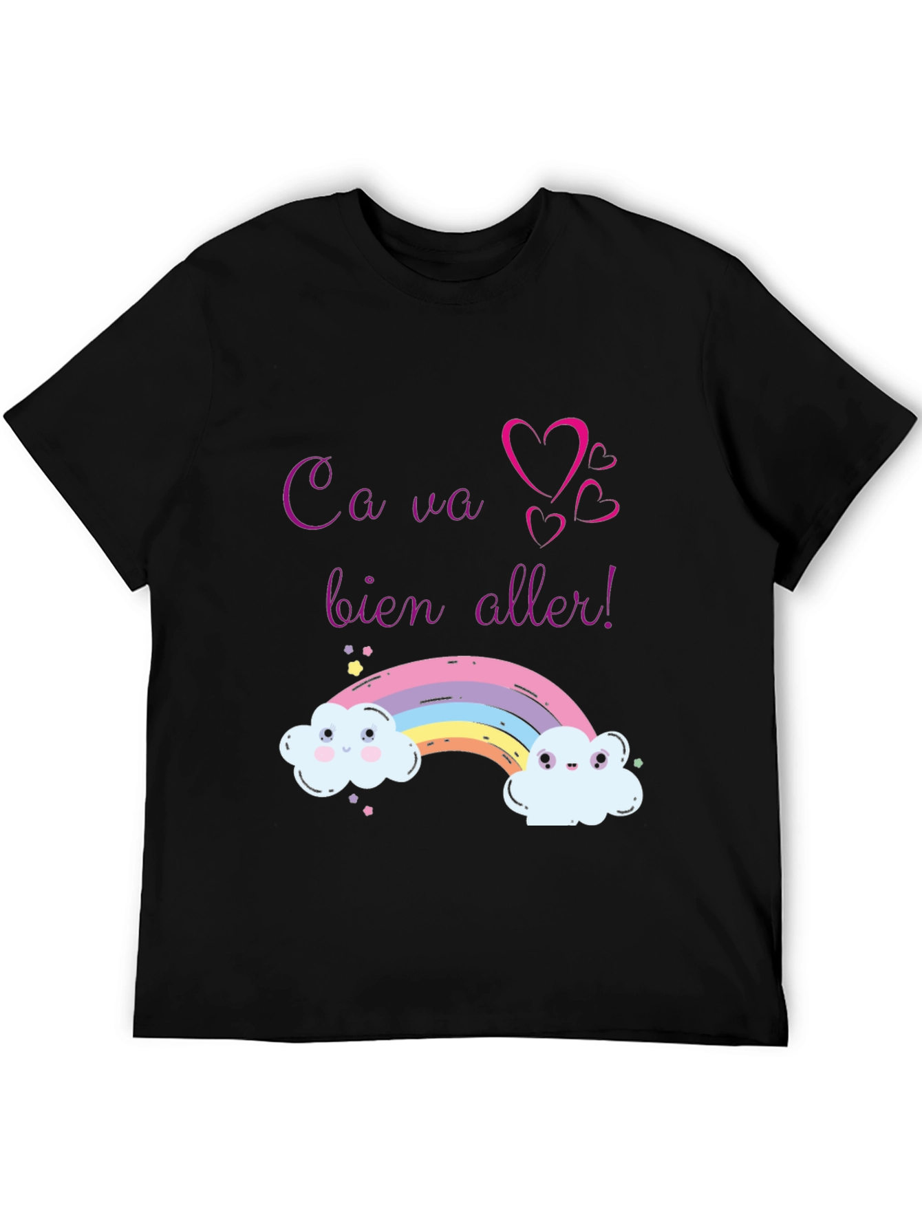 Rainbow Ca Va Bien Aller Graphic Tee