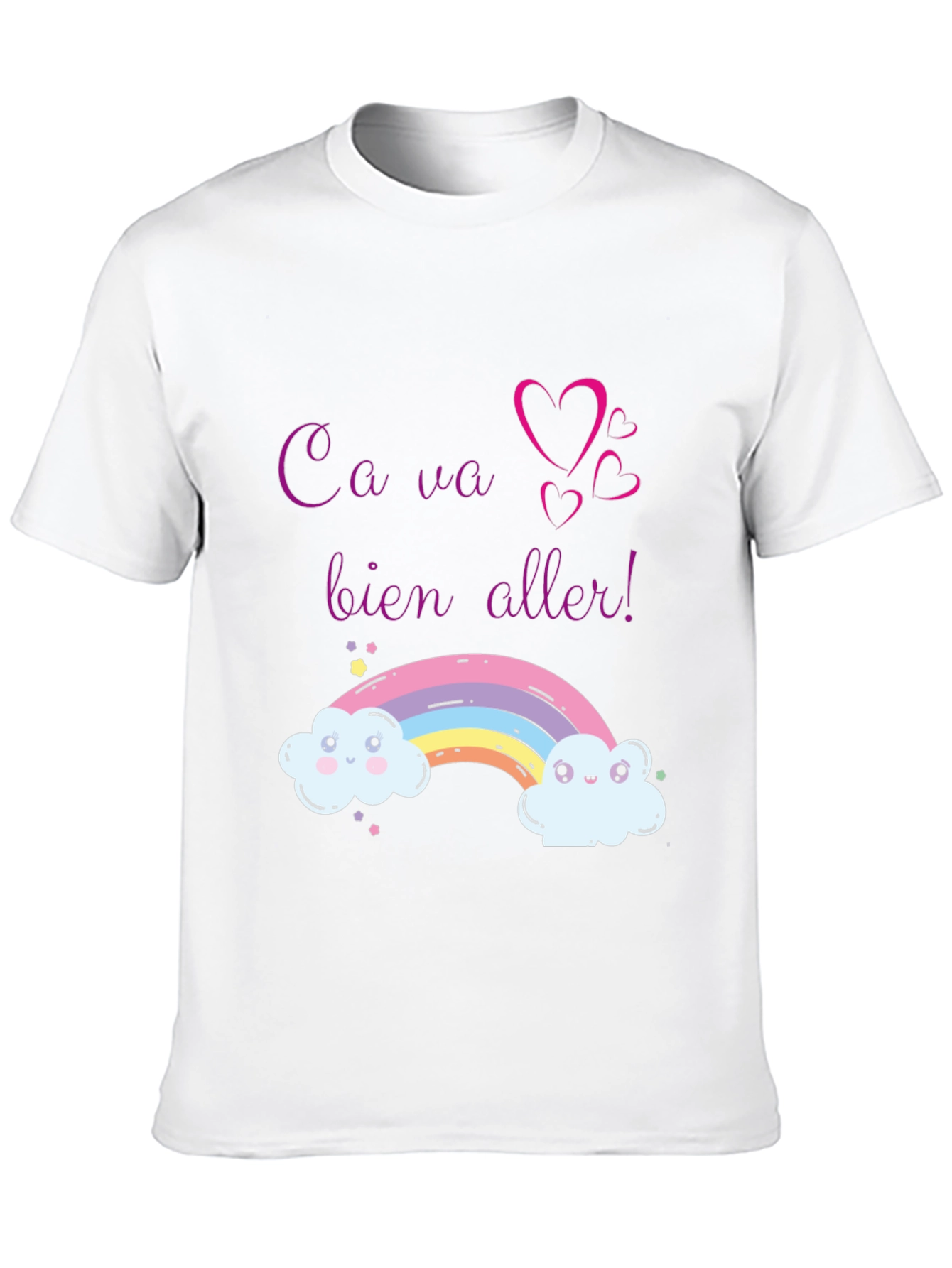 Rainbow Ca Va Bien Aller Graphic Tee