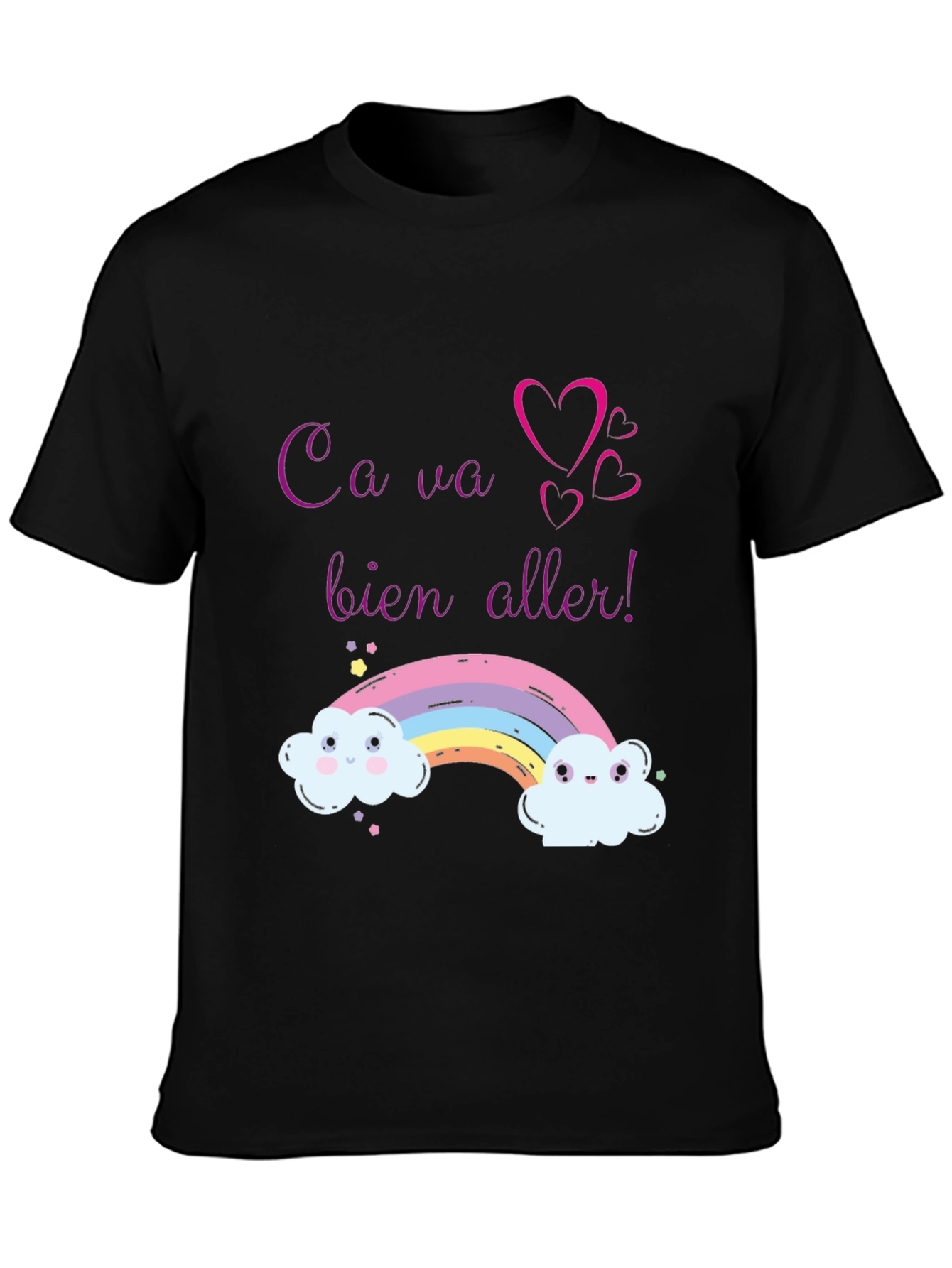 Rainbow Ca Va Bien Aller Graphic Tee