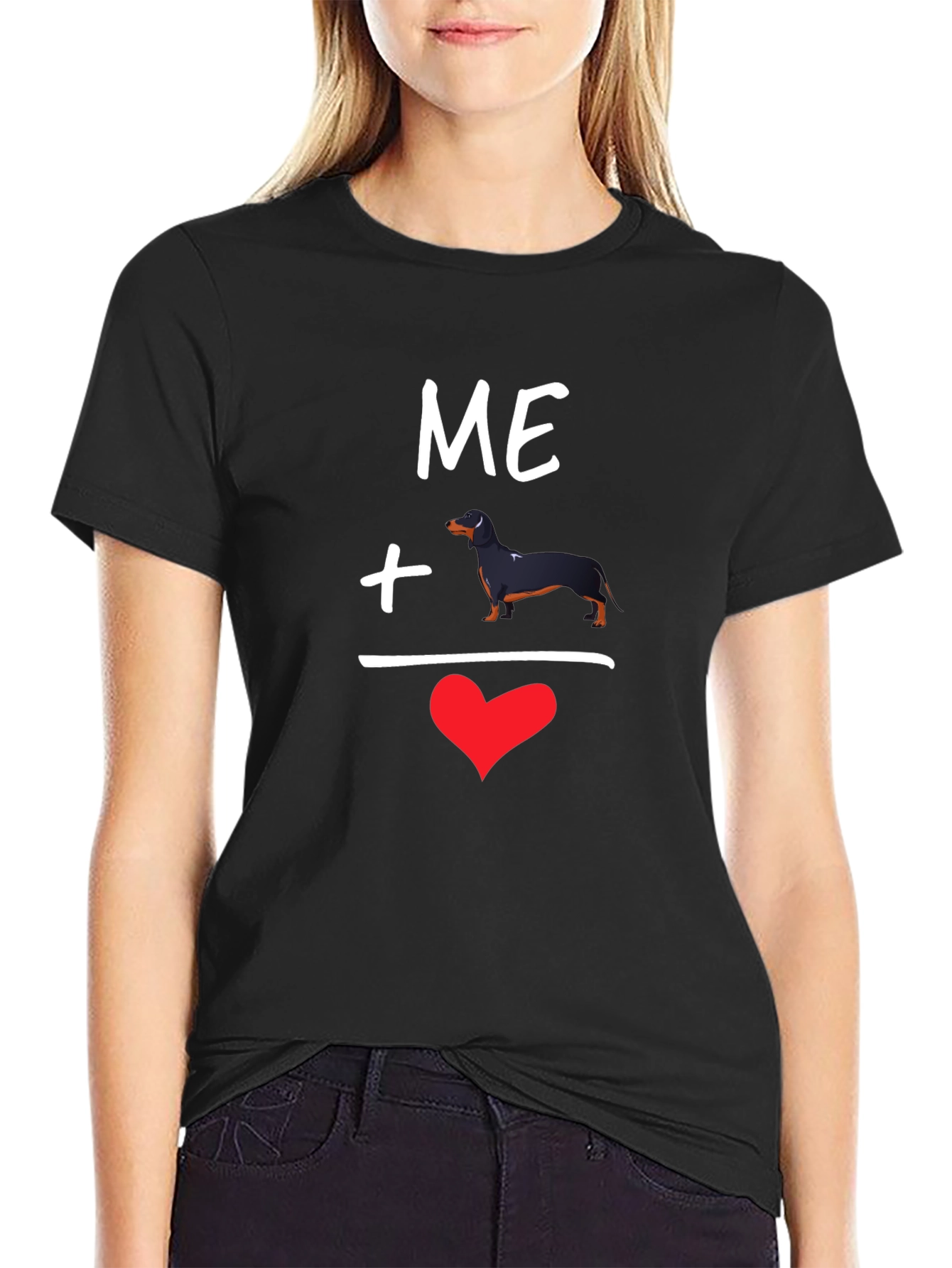 Me Plus Dachshund Love T-Shirt