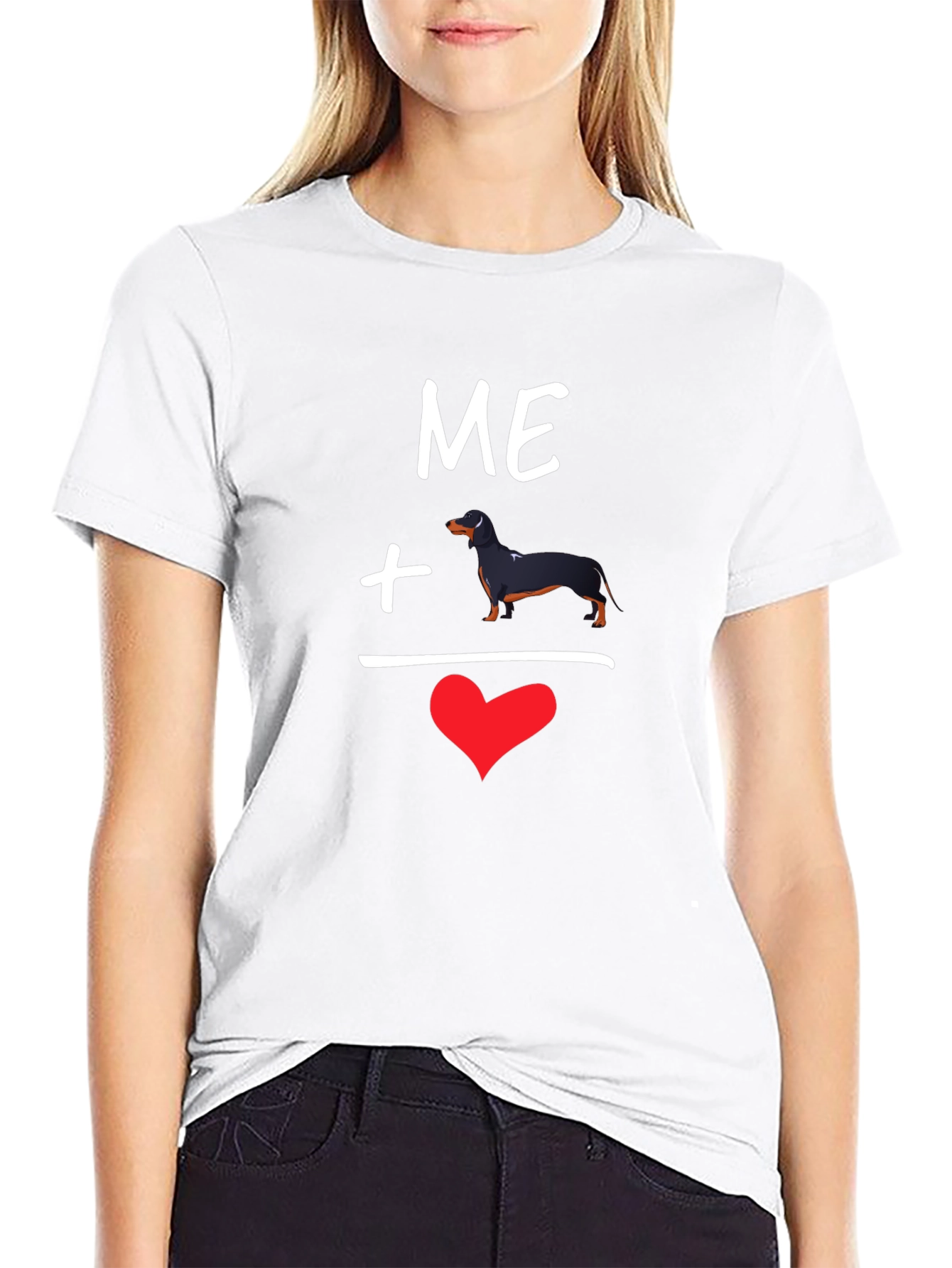Me Plus Dachshund Love T-Shirt