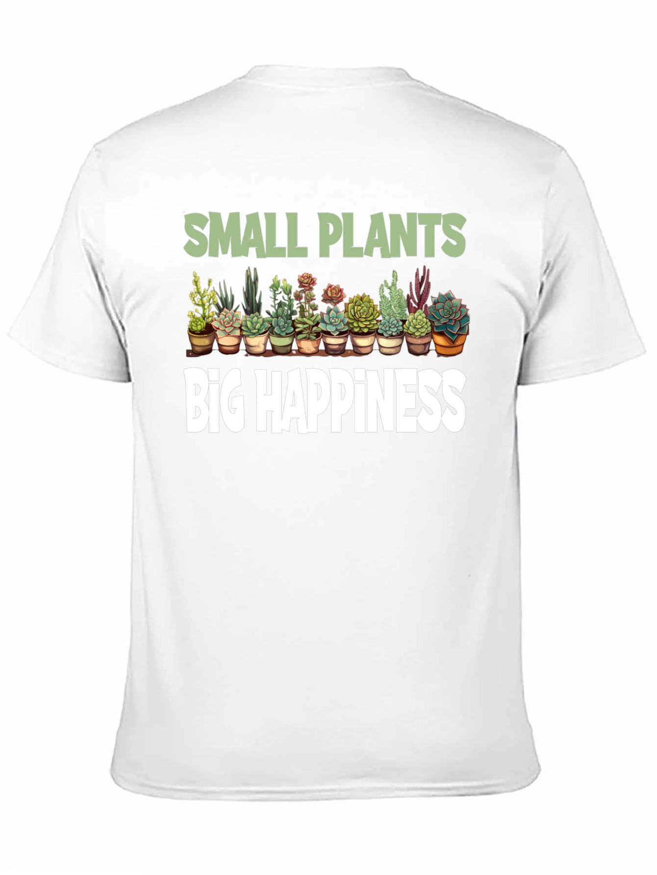 Small Plants Big Happiness Graphic Tee