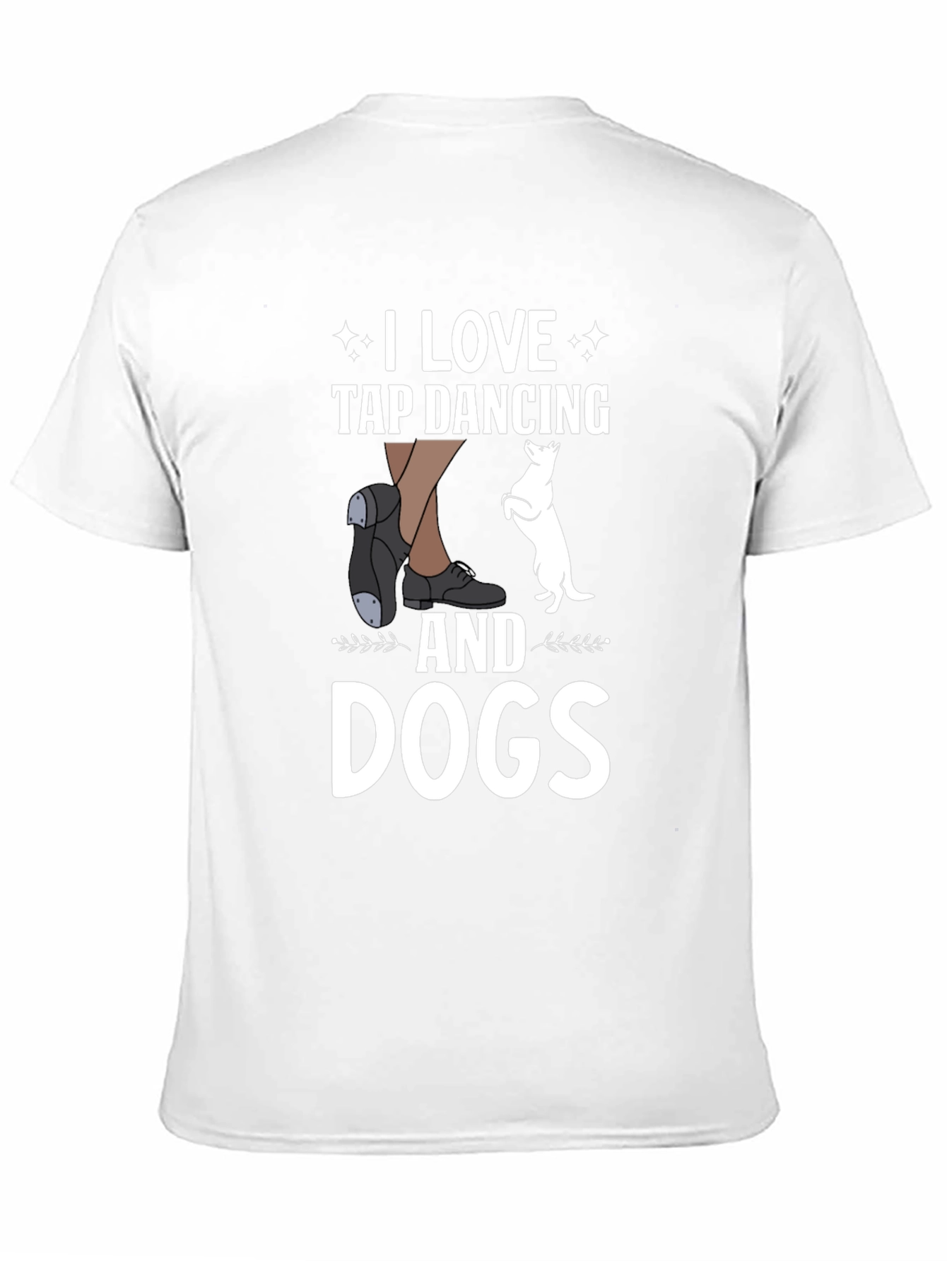 I Love Tap Dancing and Dogs Black T-Shirt