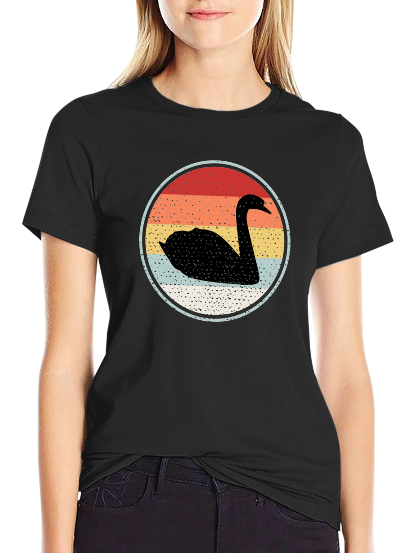 Retro Swan Graphic Tee