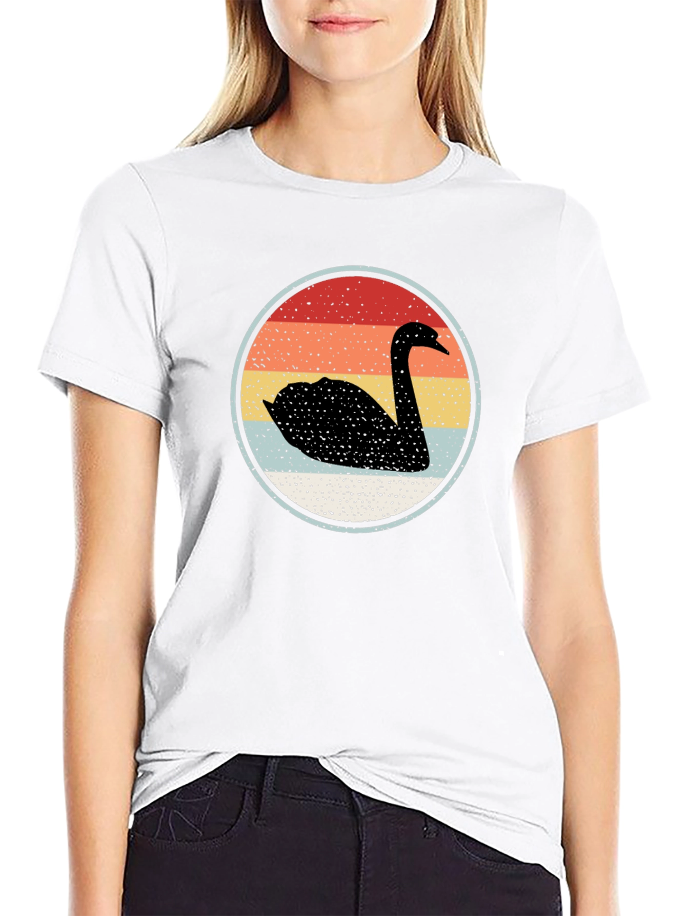 Retro Swan Graphic Tee