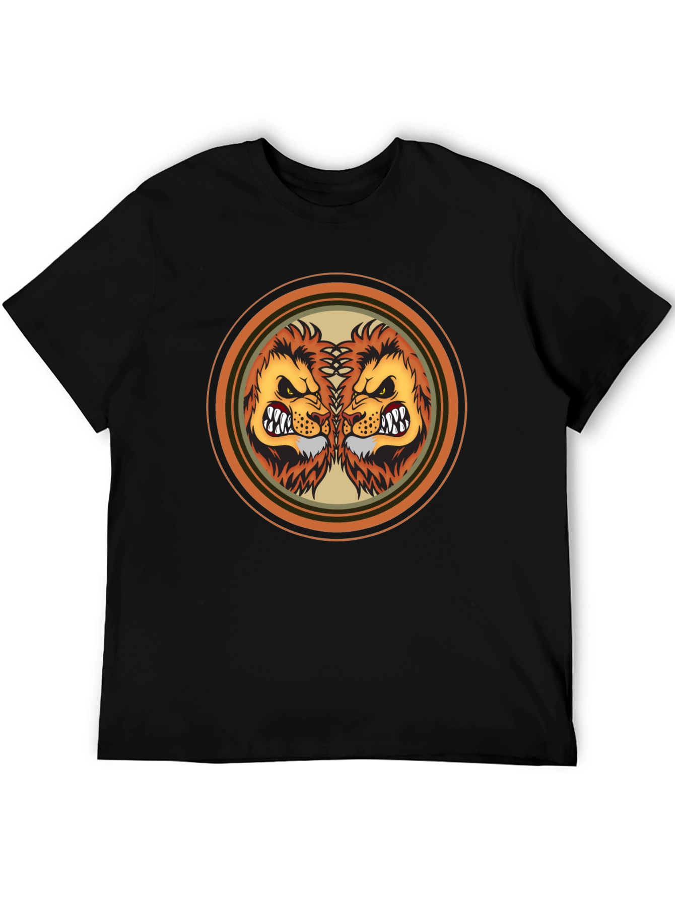 Lion Double Vision Graphic Tee - Fierce Style