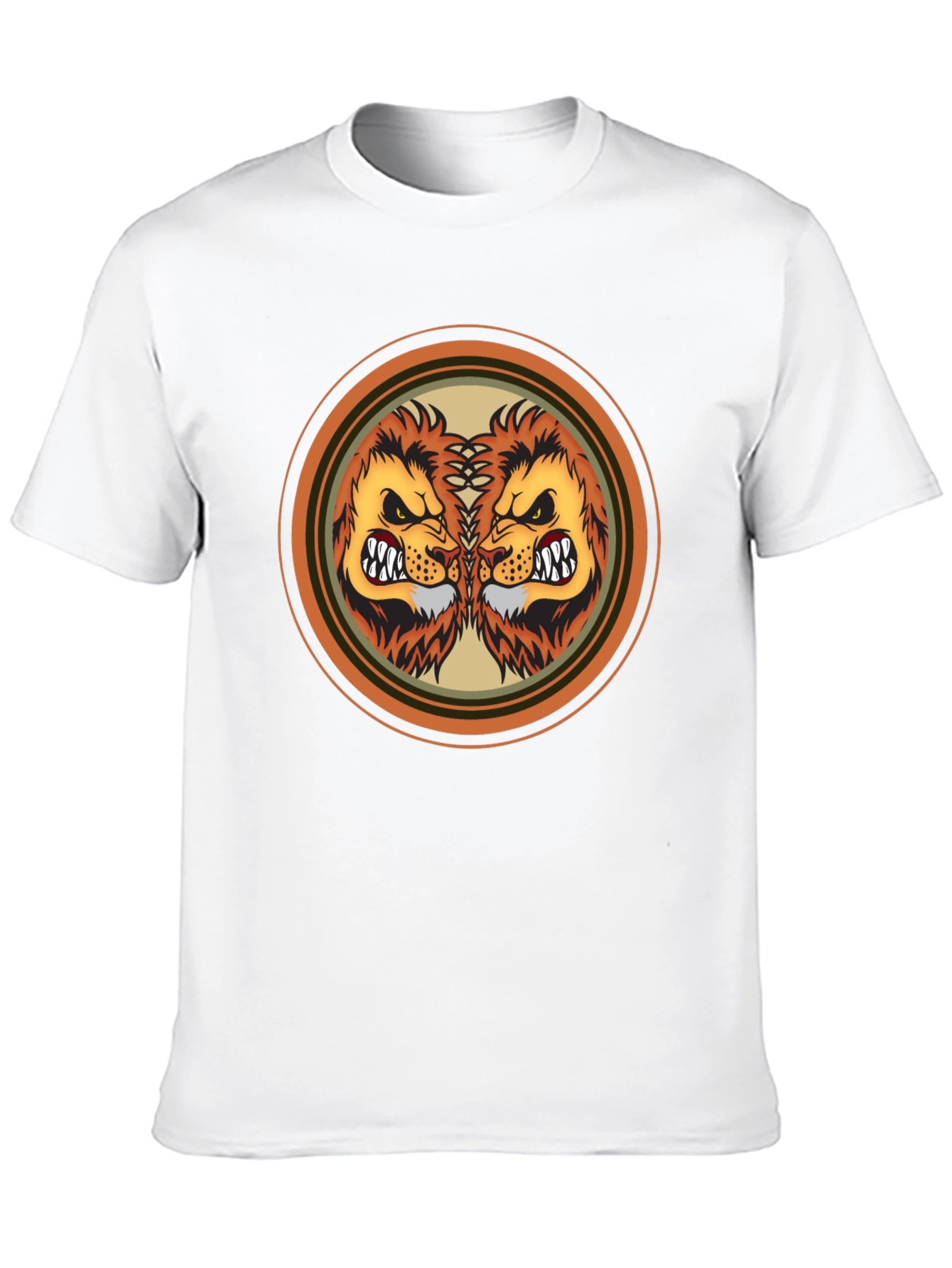 Lion Double Vision Graphic Tee - Fierce Style