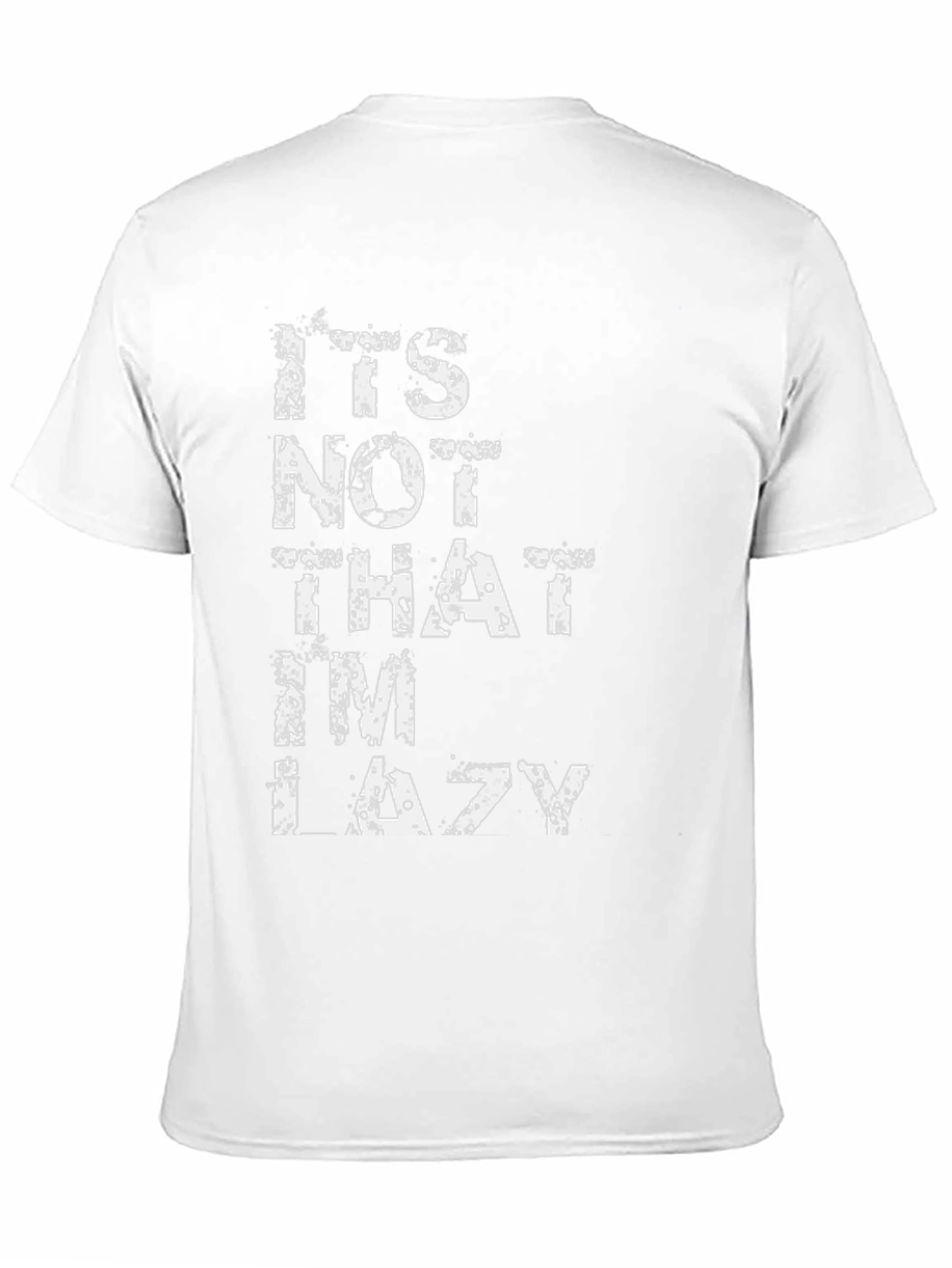 Funny Lazy Graphic Tee - Black Cotton T-Shirt