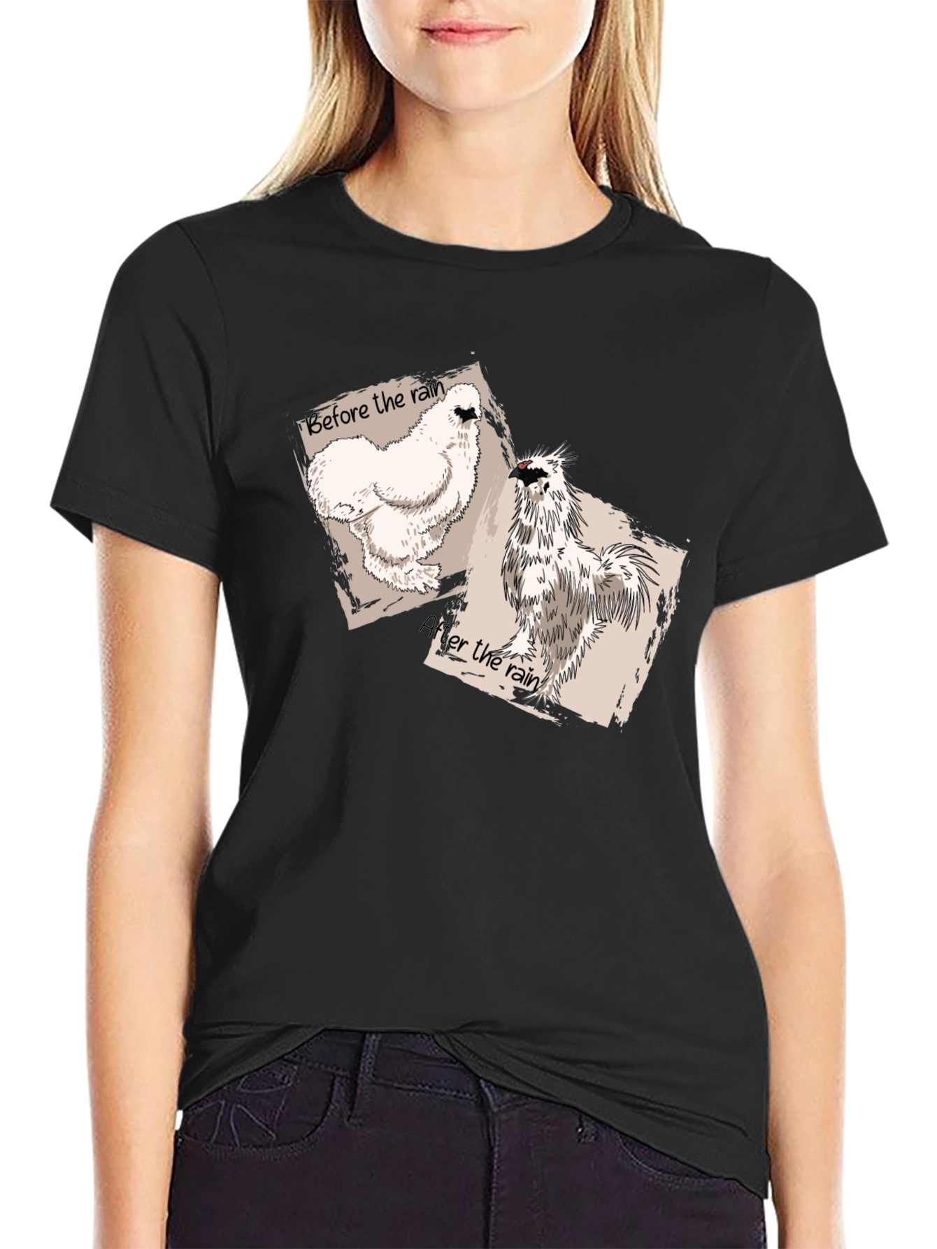 Before & After the Rain Chicken Graphic Tee