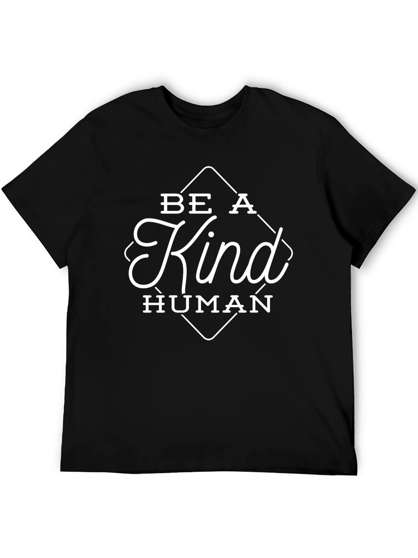 Be A Kind Human Black Graphic Tee