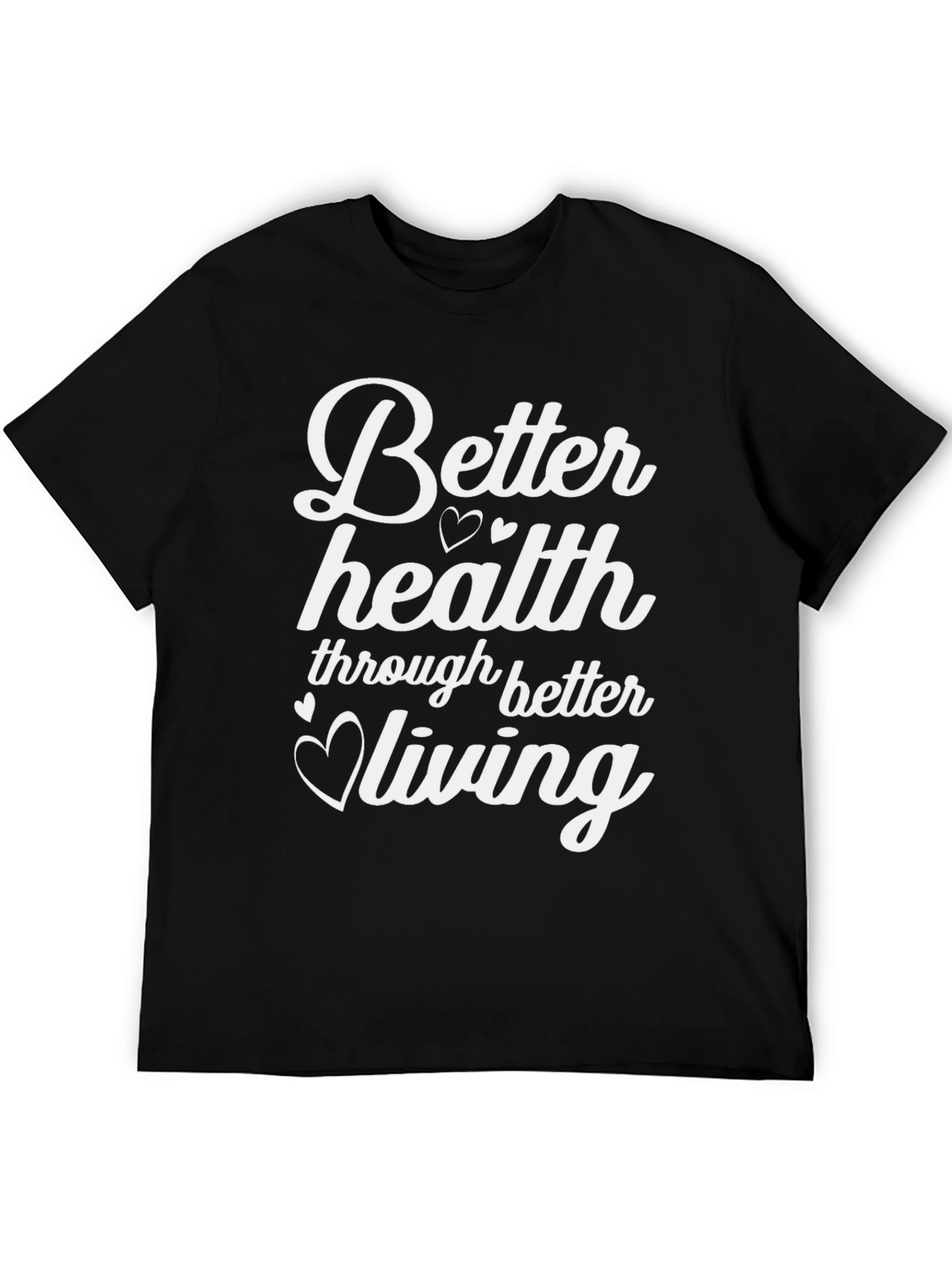 Better Health Living Black T-Shirt