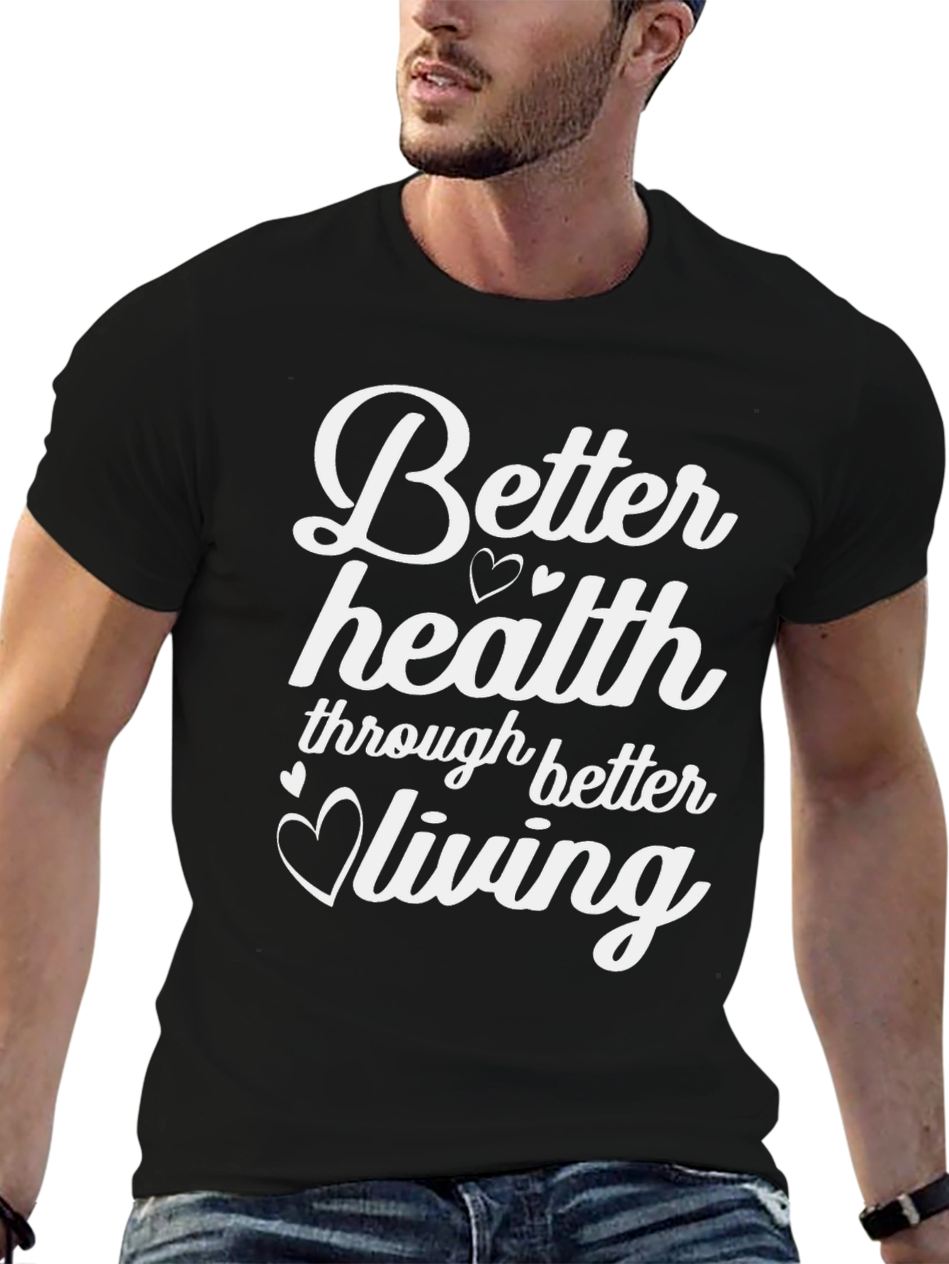 Better Health Living Black T-Shirt