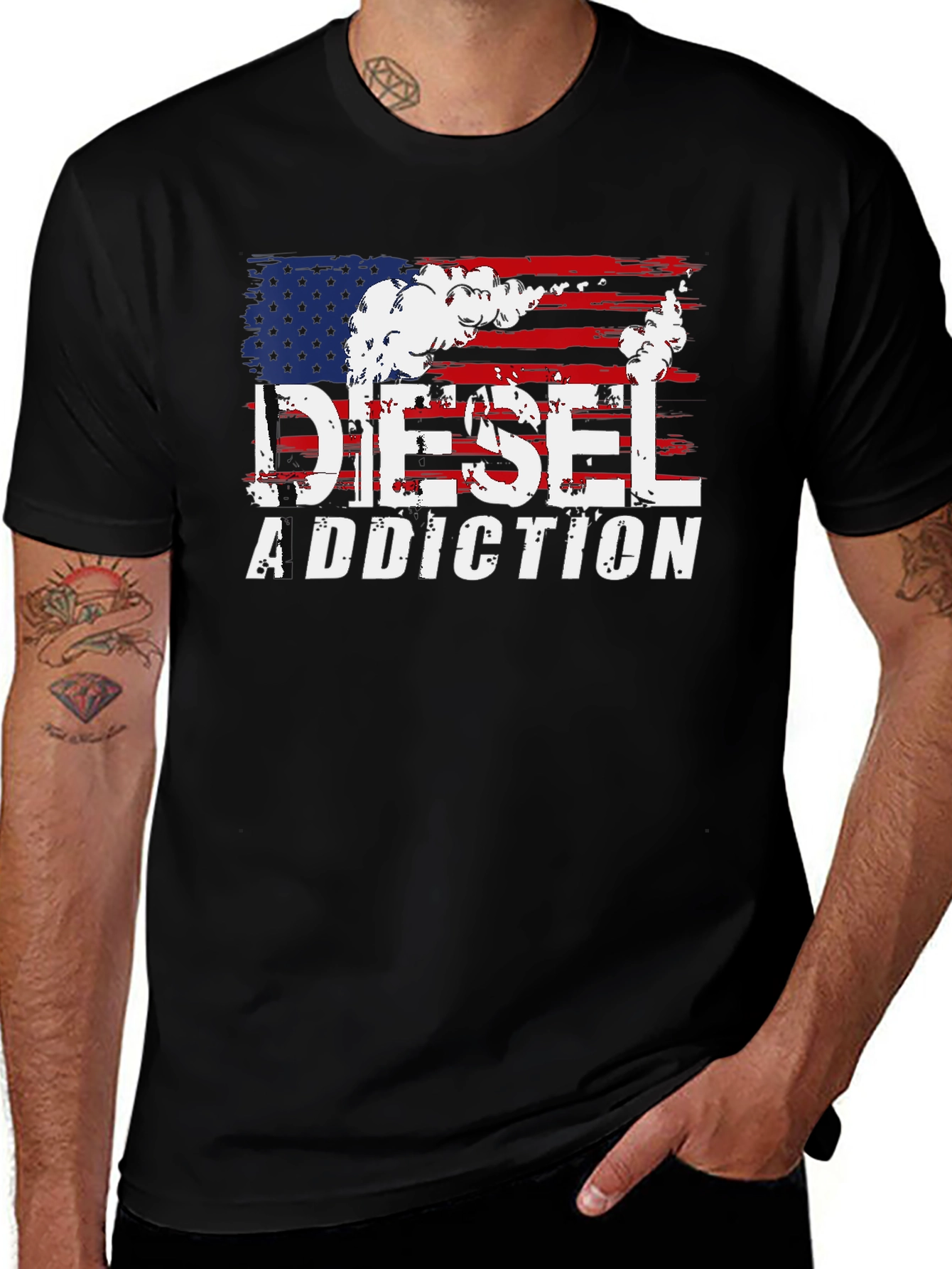 Diesel Addiction Patriotic Graphic T-Shirt