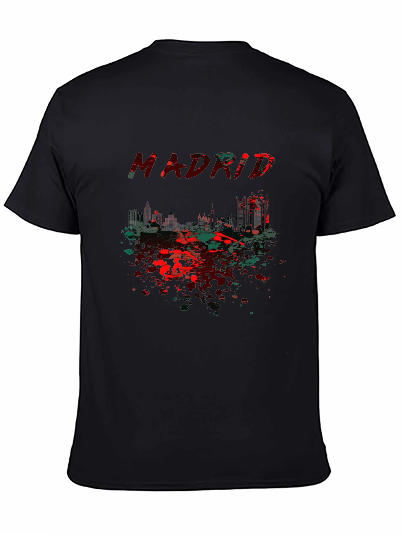 Madrid Graphic Tee - Mens Black T-Shirt