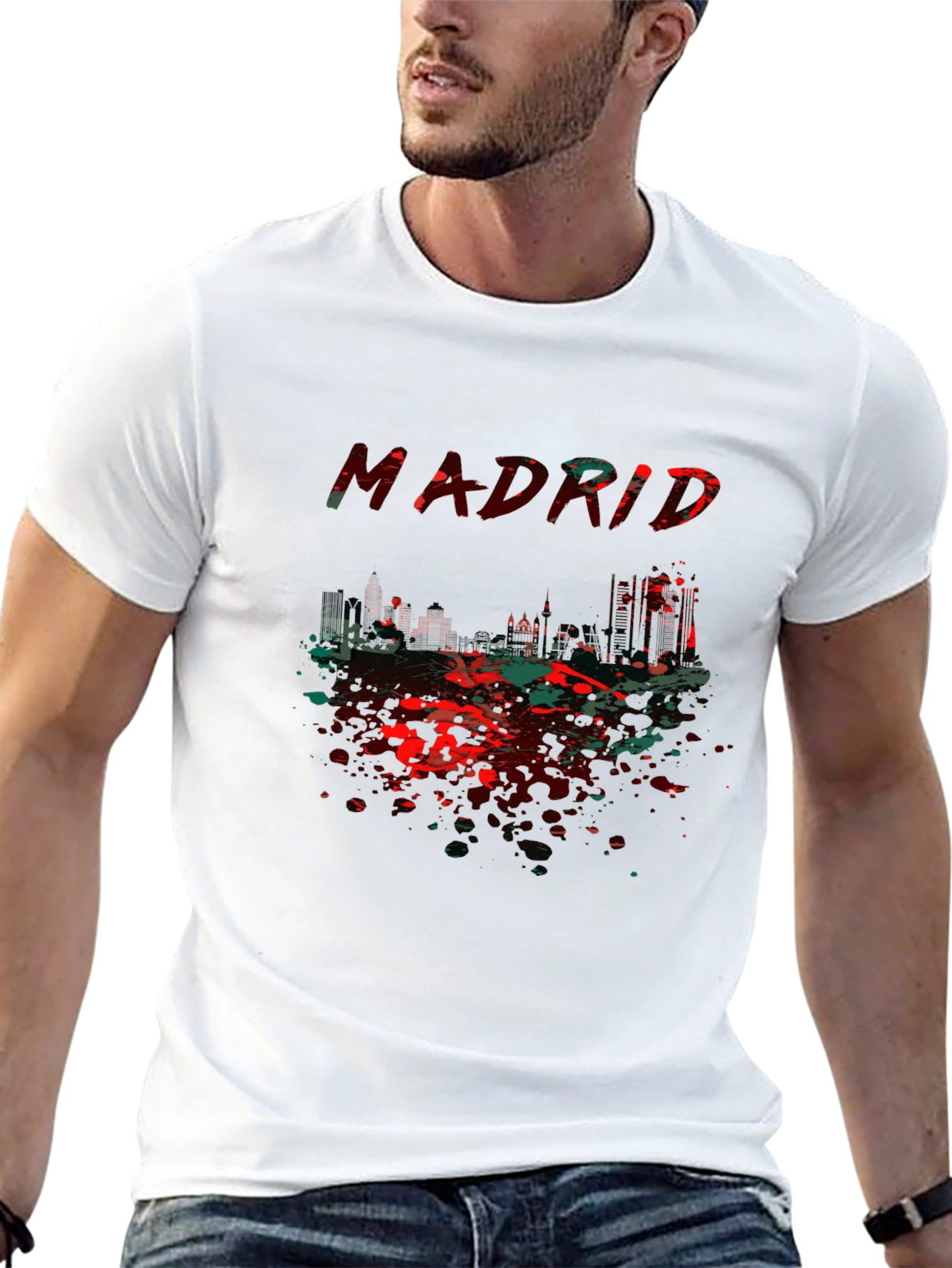 Madrid Graphic Tee - Mens Black T-Shirt