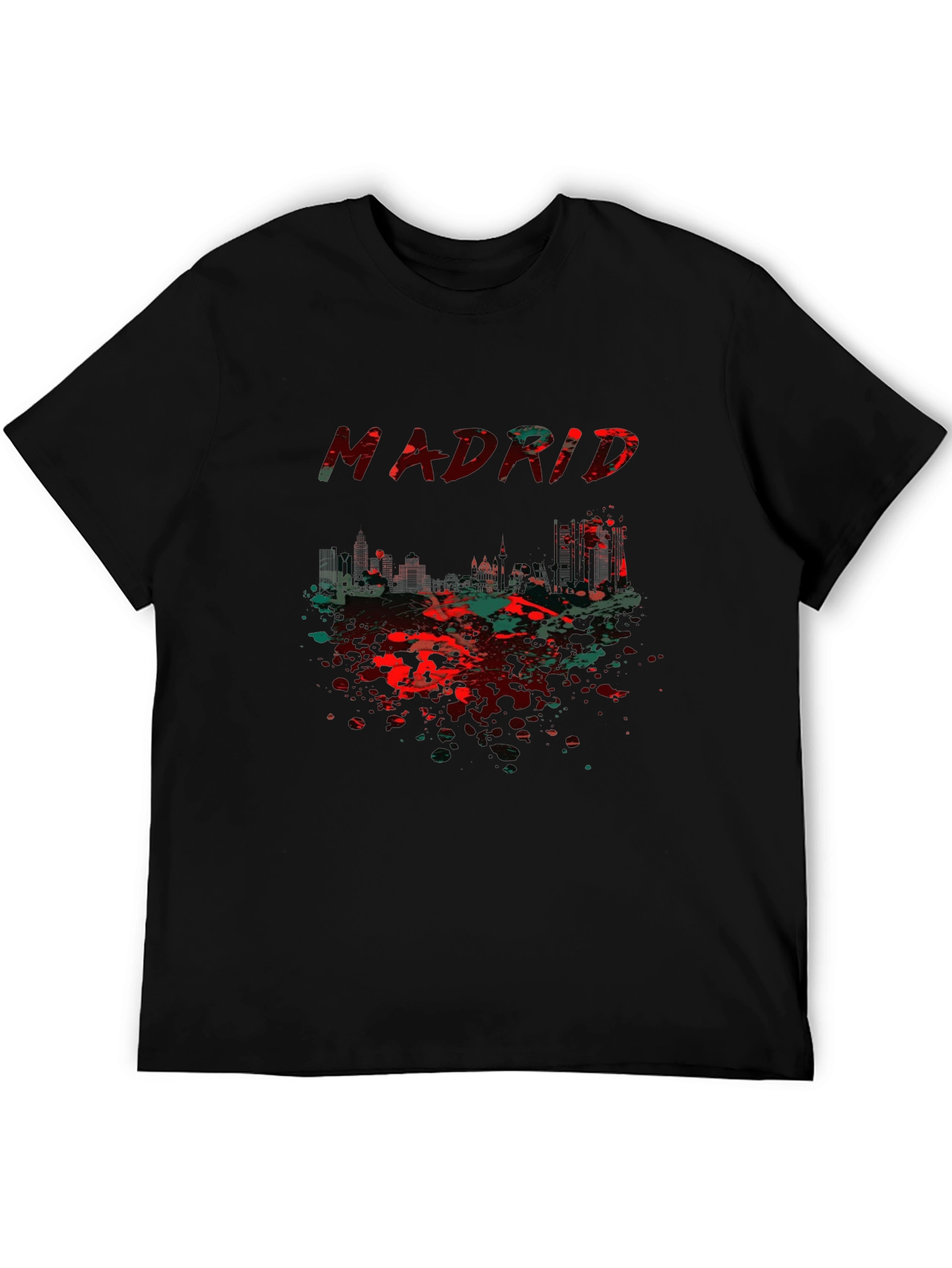 Madrid Graphic Tee - Mens Black T-Shirt