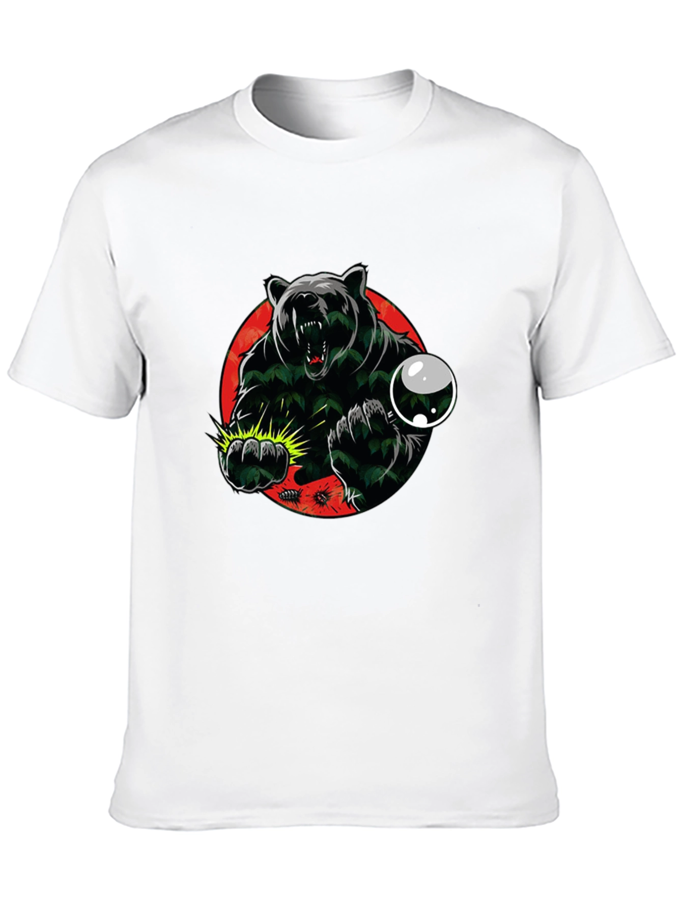 Mens Graphic Tee - Bear Attack Design