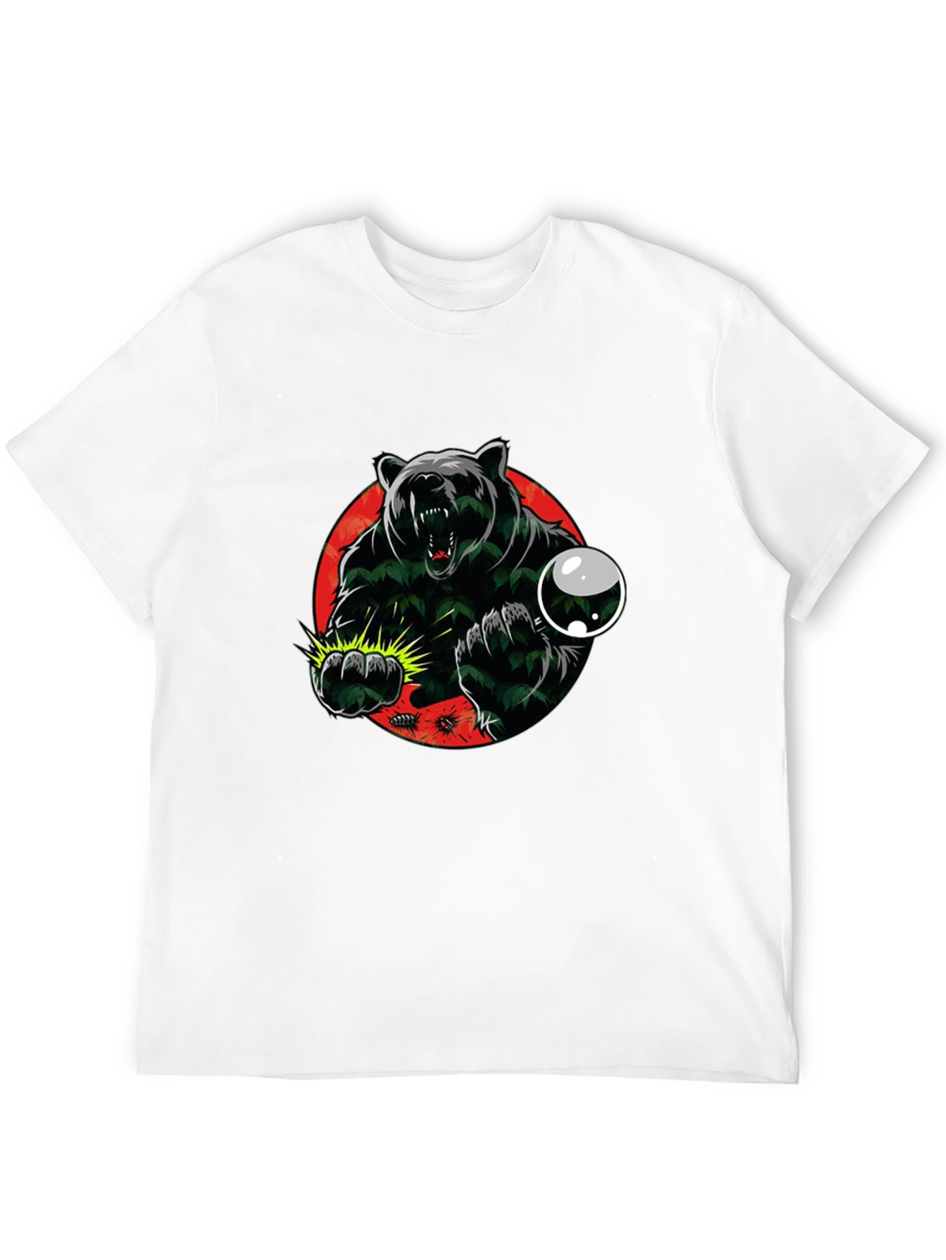 Mens Graphic Tee - Bear Attack Design