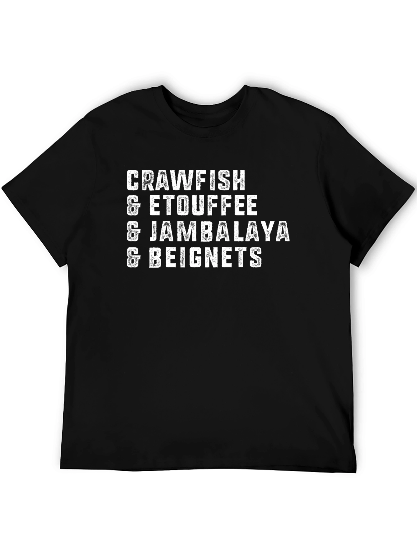 Crawfish Etouffee Jambalaya Beignets Graphic T-Shirt
