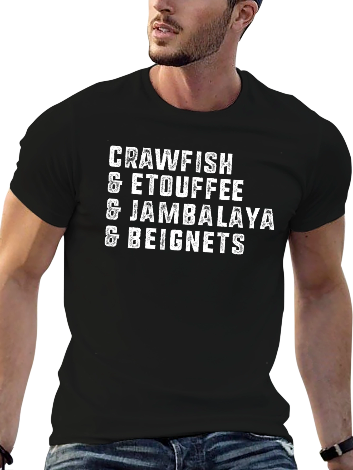 Crawfish Etouffee Jambalaya Beignets Graphic T-Shirt