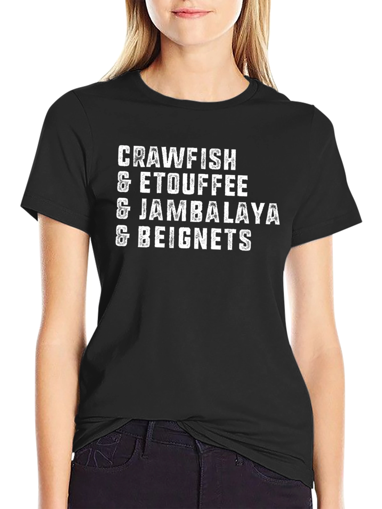 Crawfish Etouffee Jambalaya Beignets Graphic T-Shirt