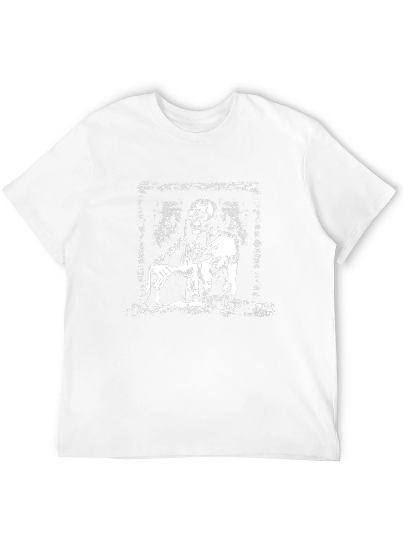 Grim Reaper Black T-Shirt - Edgy Skeleton Design