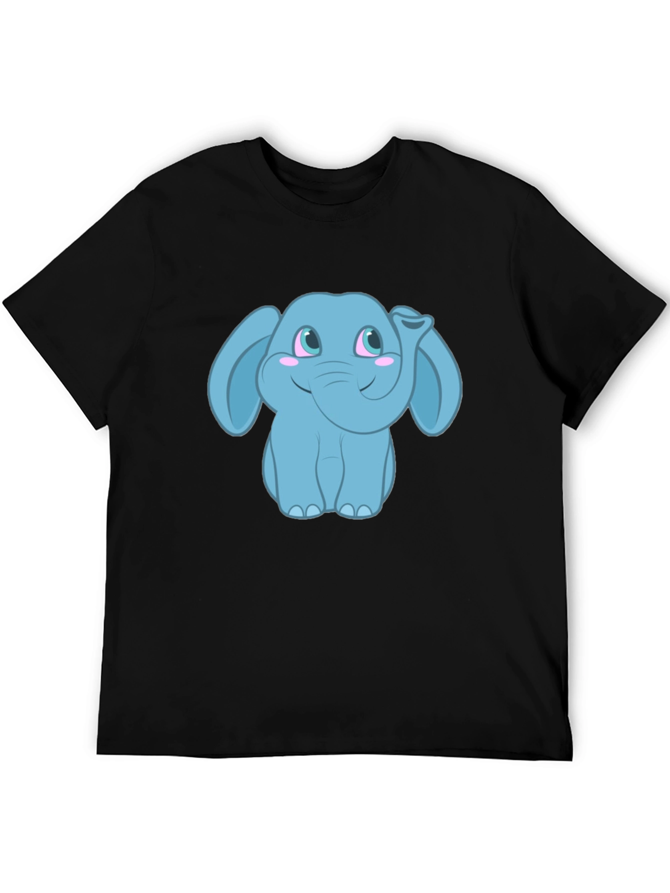 Cute Cartoon Elephant Graphic T-Shirt - Unisex