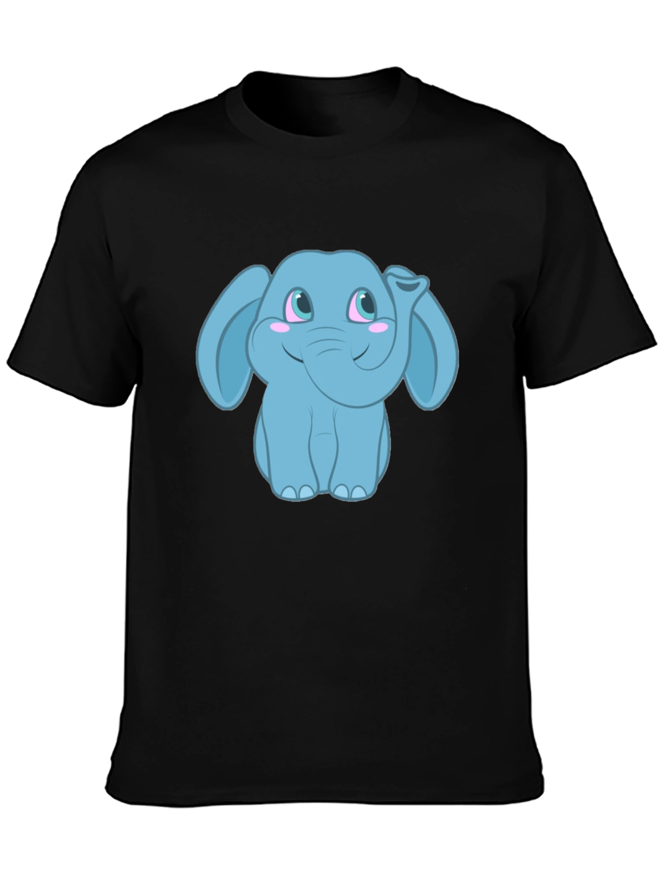 Cute Cartoon Elephant Graphic T-Shirt - Unisex