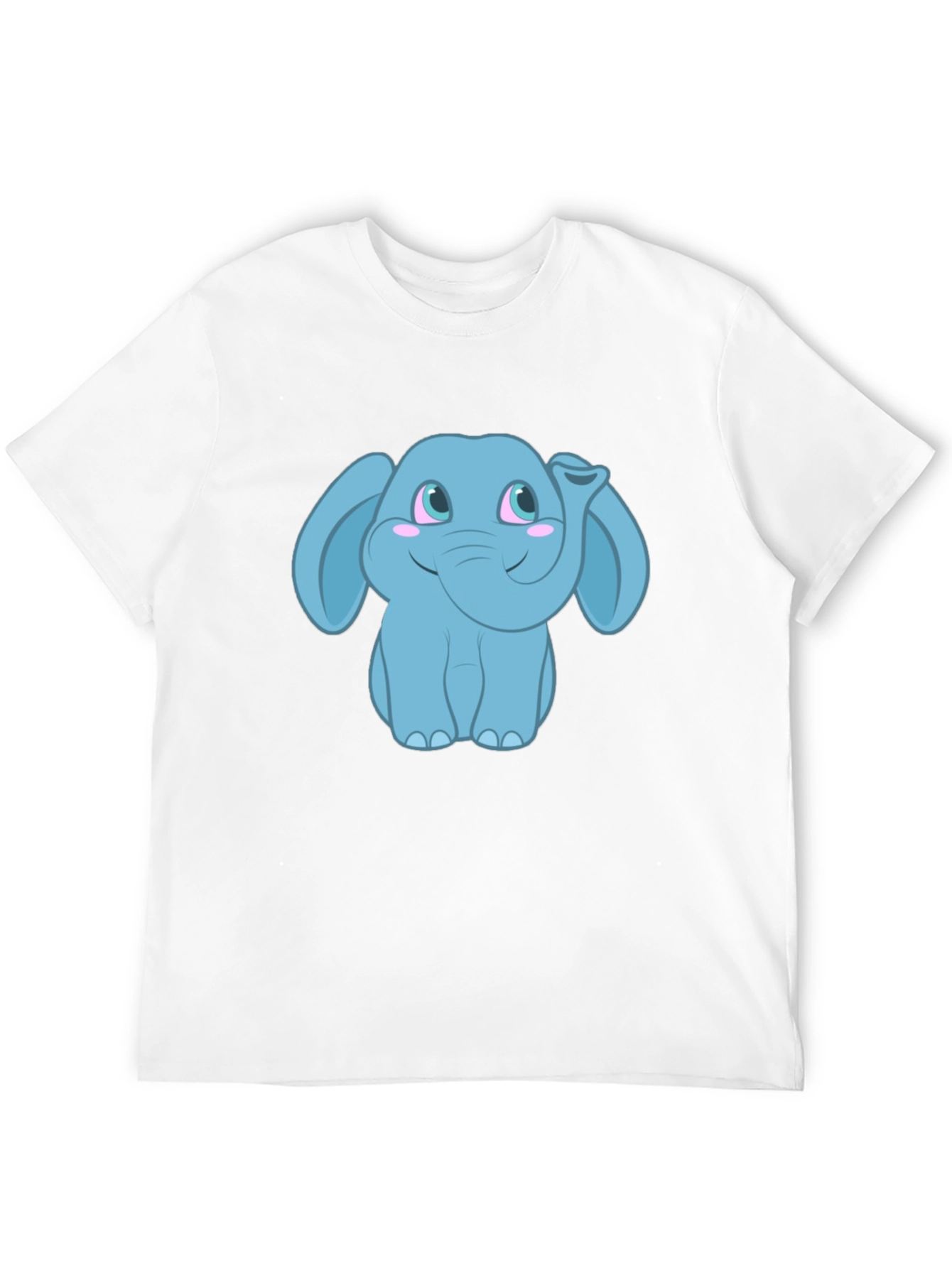 Cute Cartoon Elephant Graphic T-Shirt - Unisex