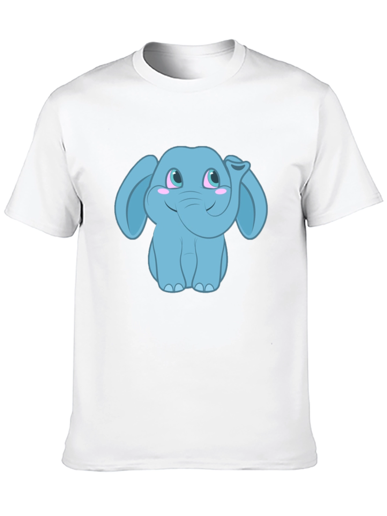 Cute Cartoon Elephant Graphic T-Shirt - Unisex