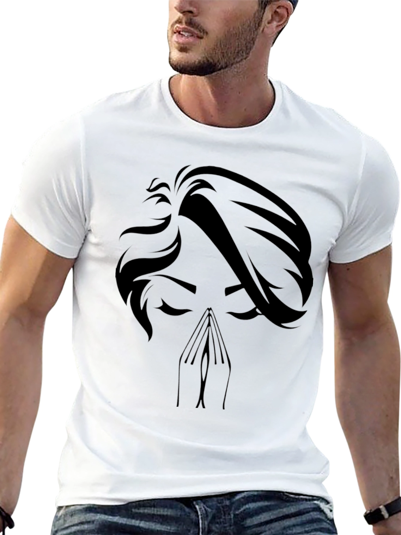 Praying Silhouette Graphic Tee