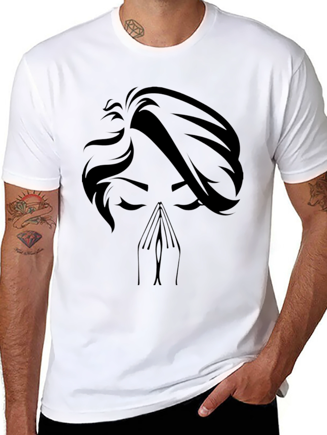 Praying Silhouette Graphic Tee