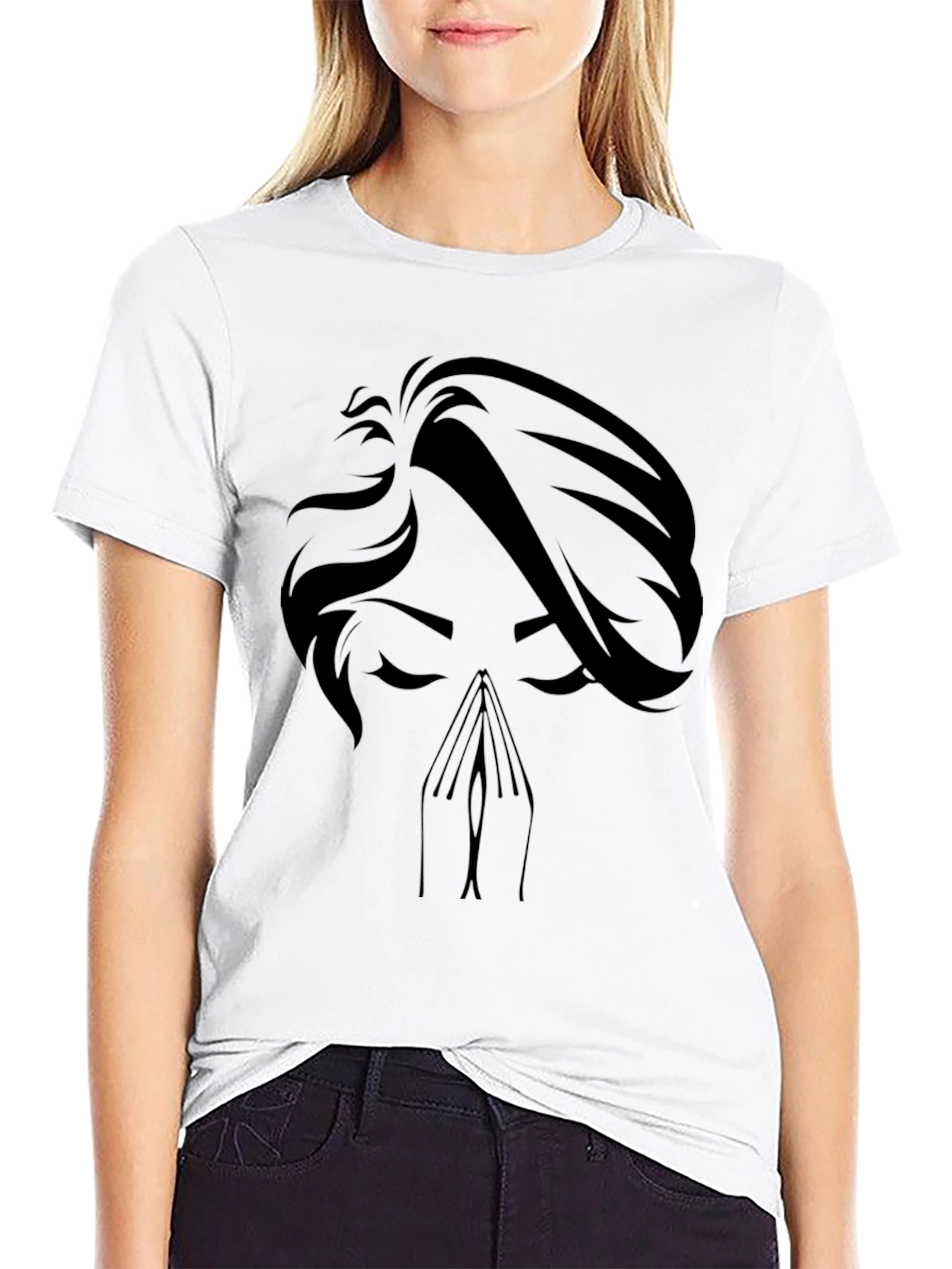 Praying Silhouette Graphic Tee