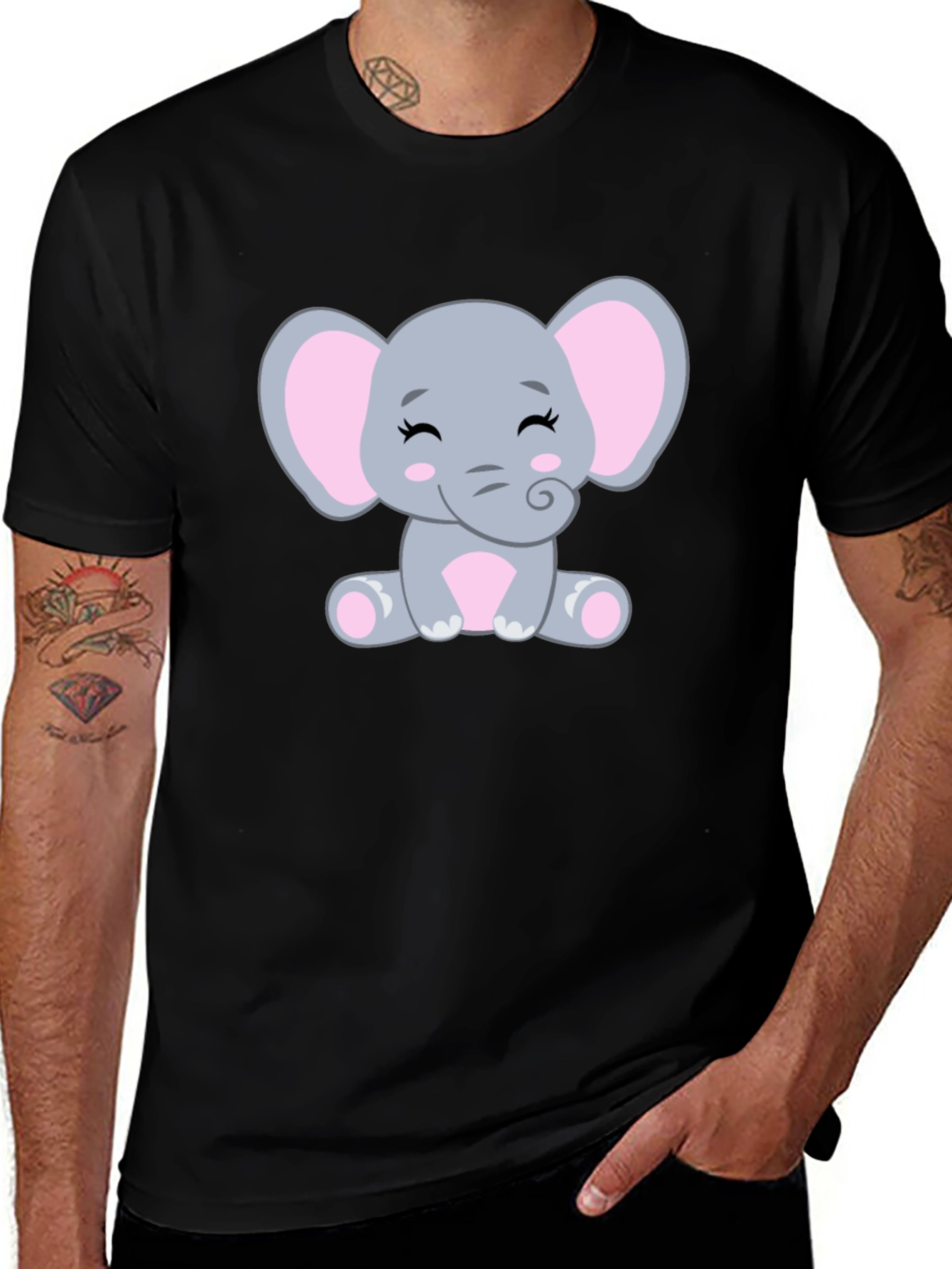 Cute Elephant Graphic Tee - Unisex T-Shirt