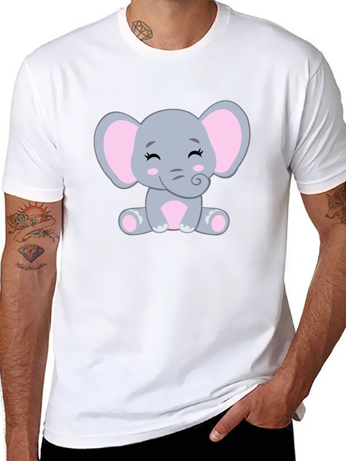 Cute Elephant Graphic Tee - Unisex T-Shirt