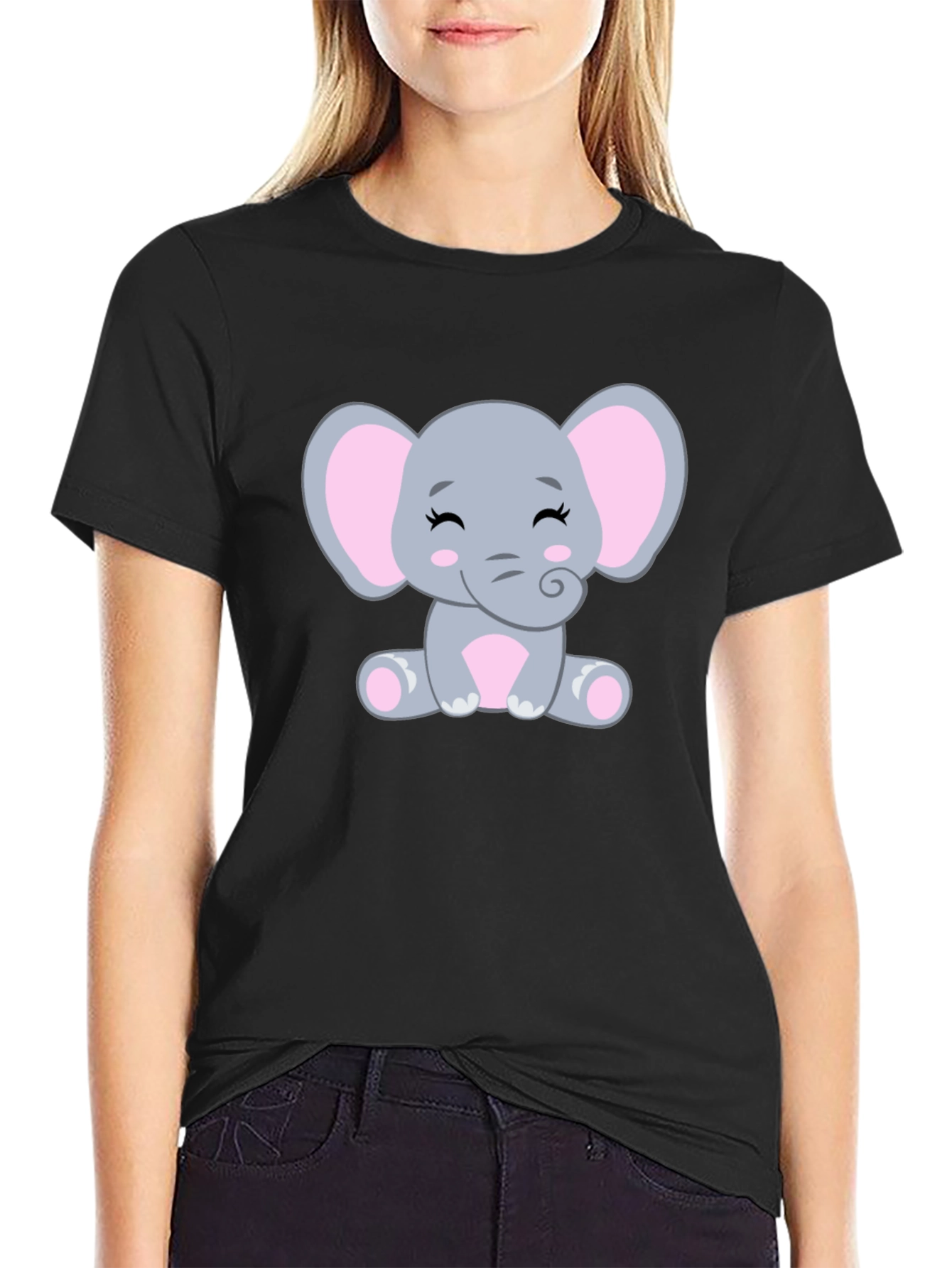 Cute Elephant Graphic Tee - Unisex T-Shirt