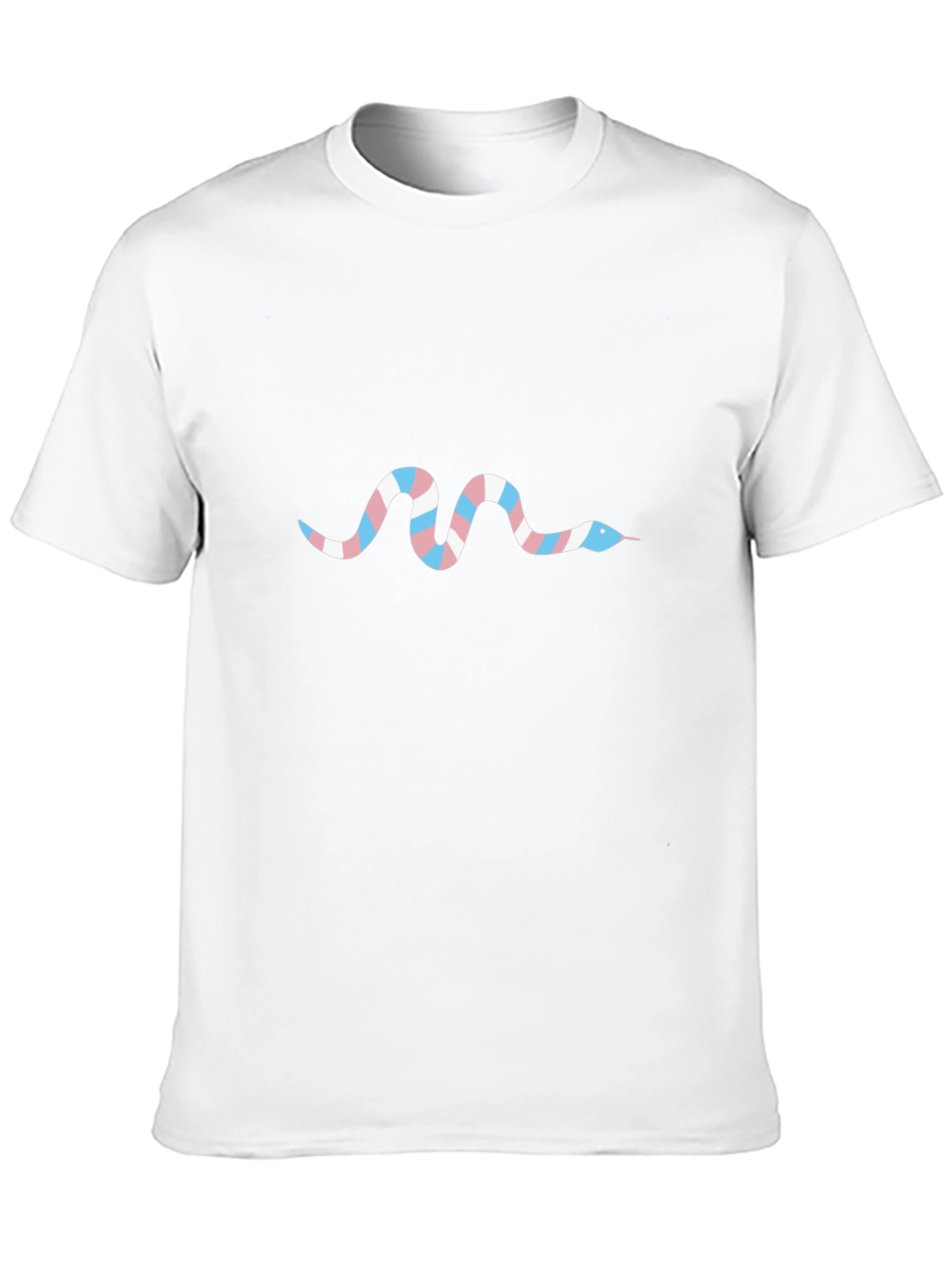 Transgender Pride Snake Black T-Shirt