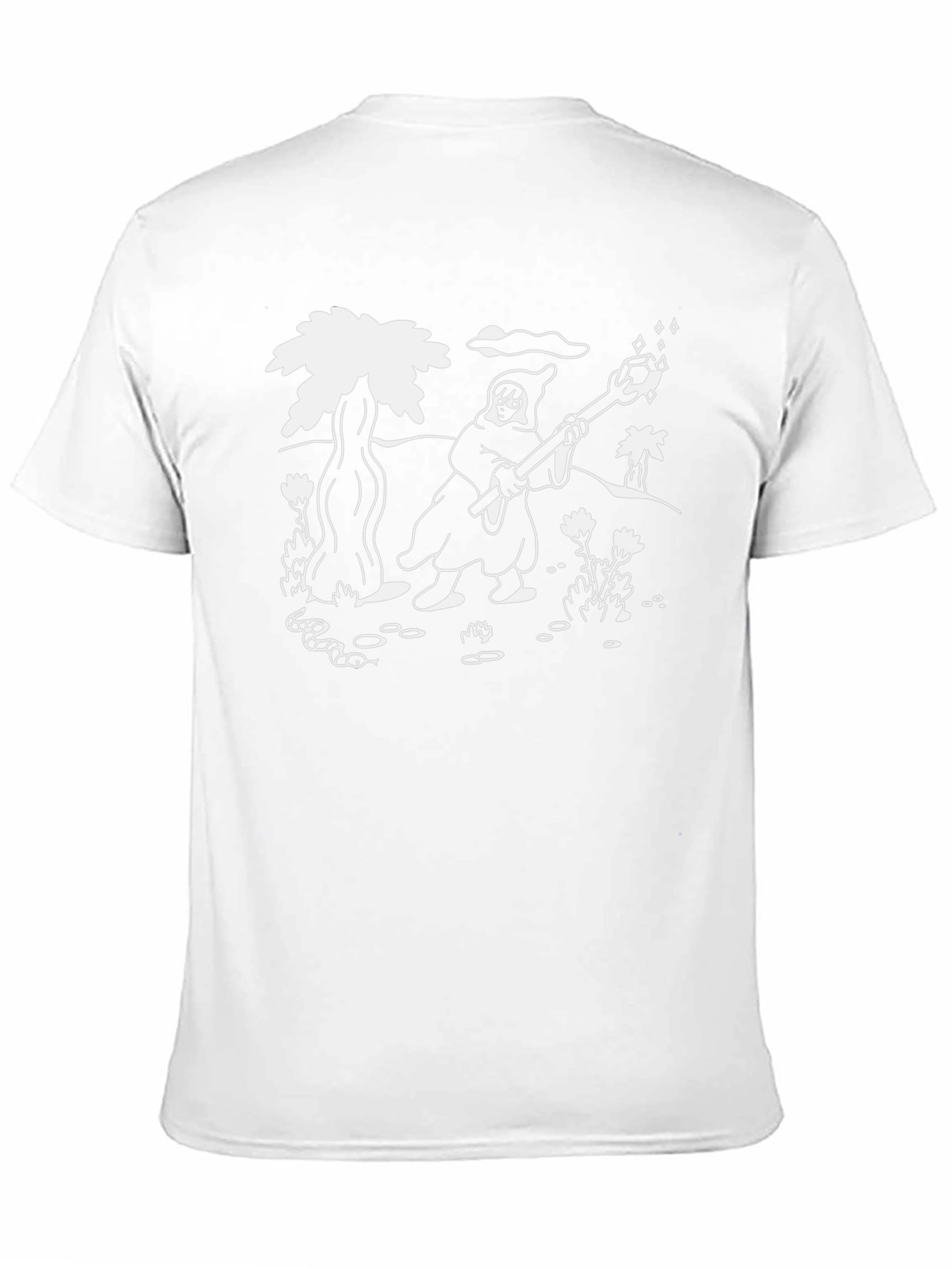 Wizard Graphic Print Black T-Shirt