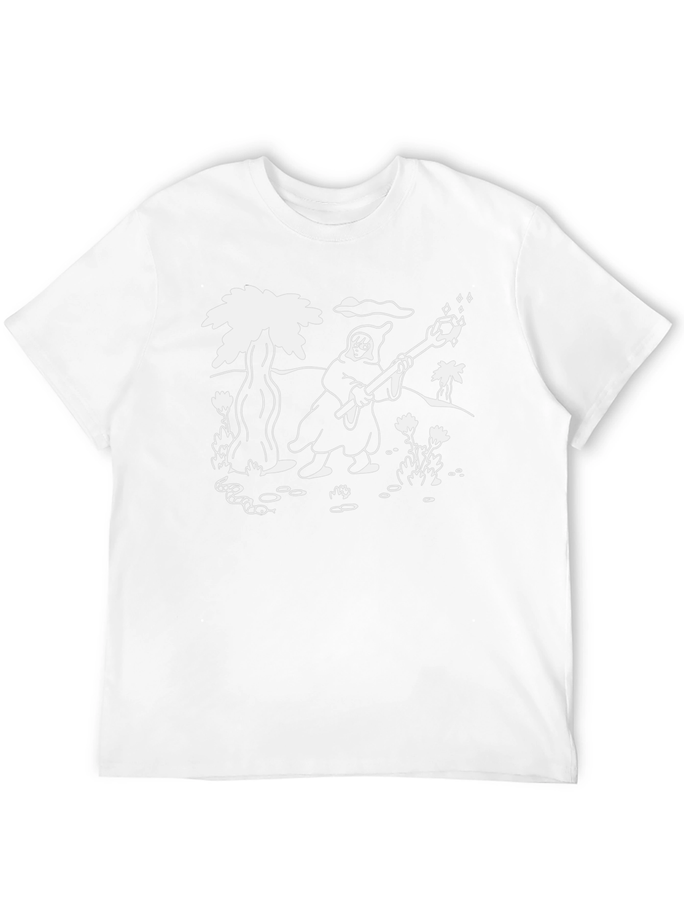 Wizard Graphic Print Black T-Shirt