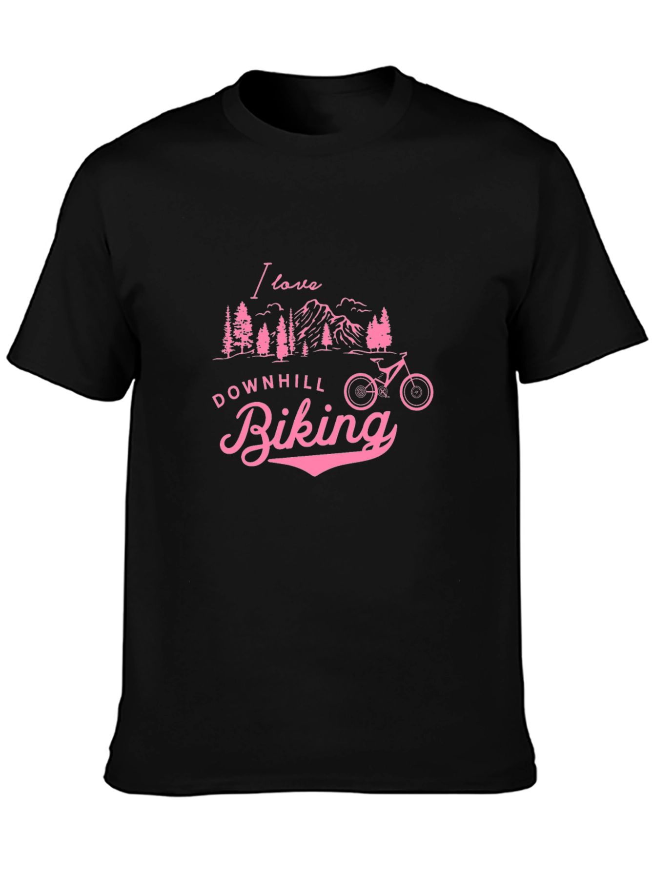 Downhill Biking Graphic T-Shirt for Mountain Bikers