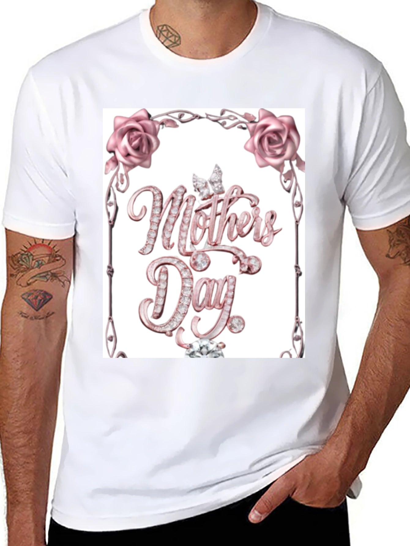 Diamond Mothers Day Black T-Shirt