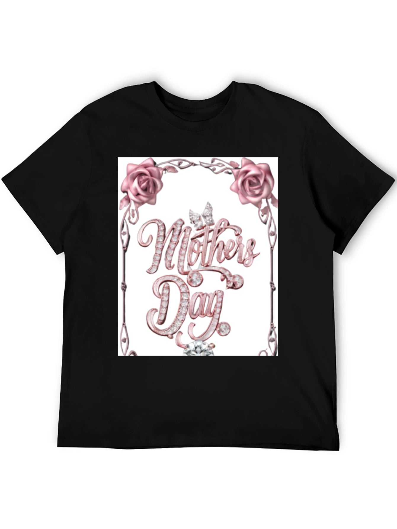 Diamond Mothers Day Black T-Shirt