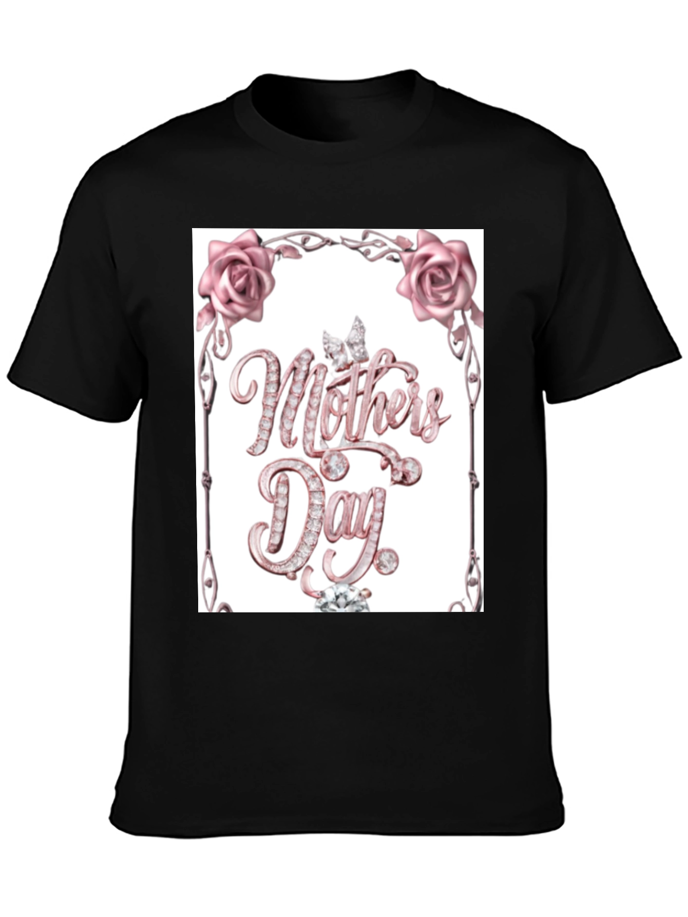 Diamond Mothers Day Black T-Shirt