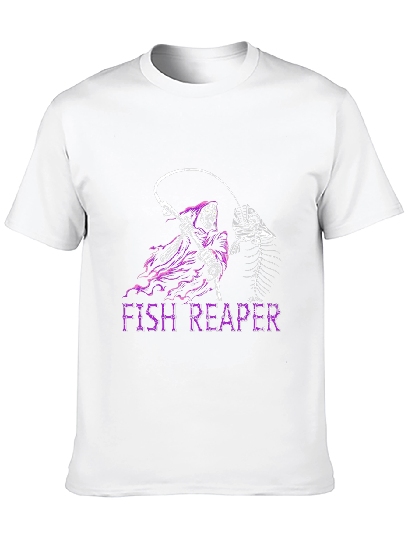 Fish Reaper Graphic T-Shirt - Dark Humor Tee