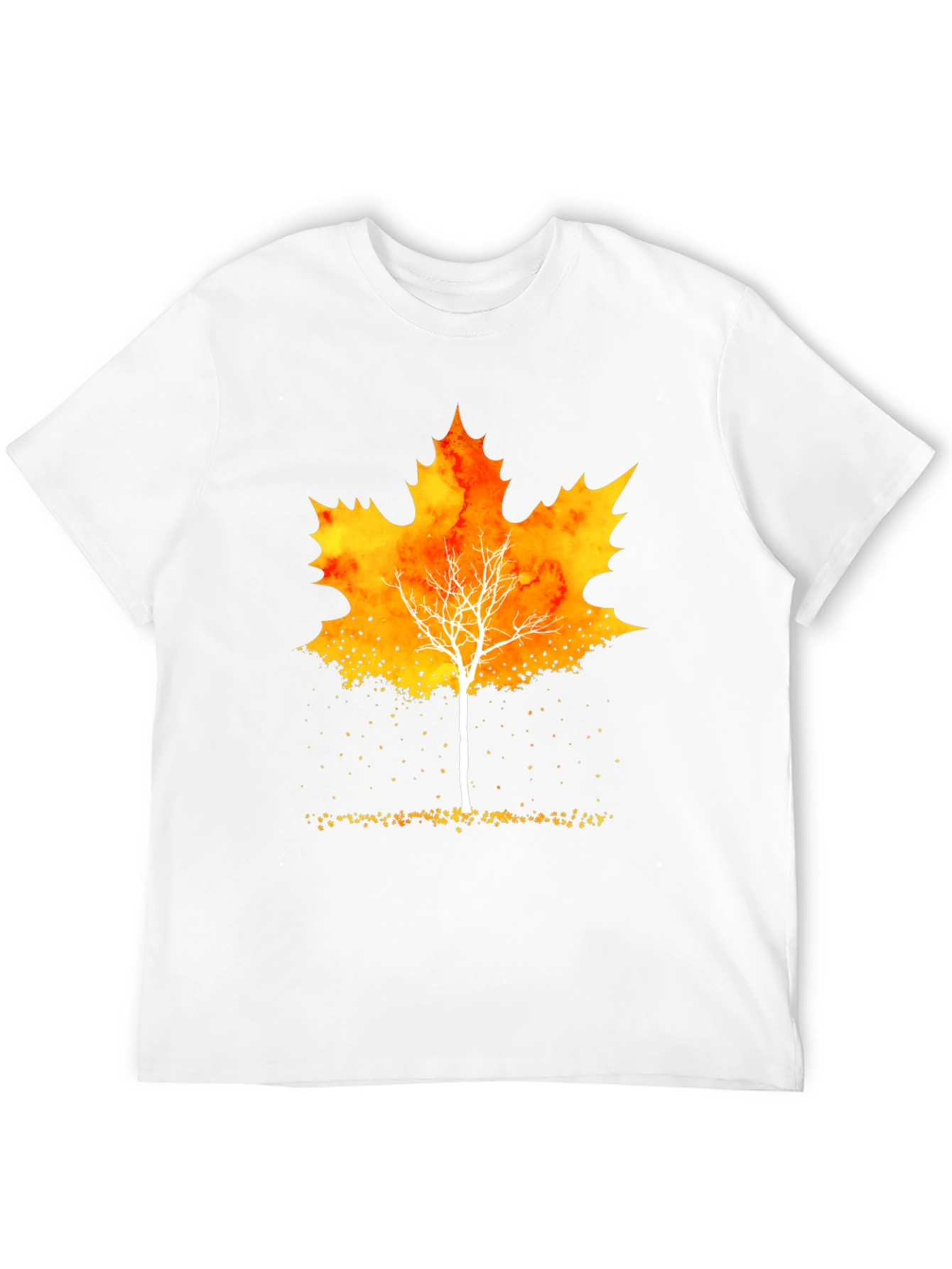 Autumn Leaf Tree Graphic Tee - Stylish Fall Apparel