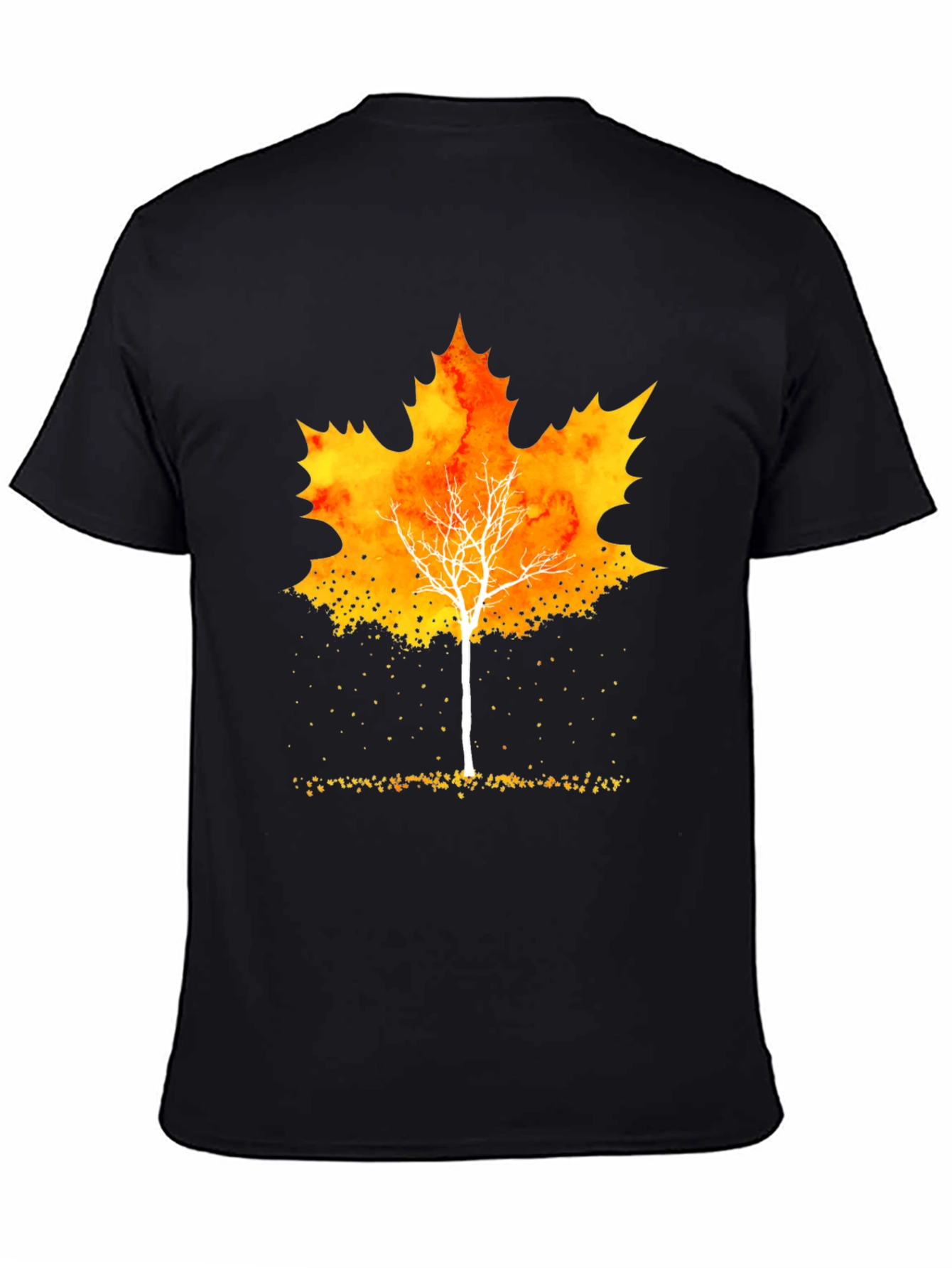 Autumn Leaf Tree Graphic Tee - Stylish Fall Apparel
