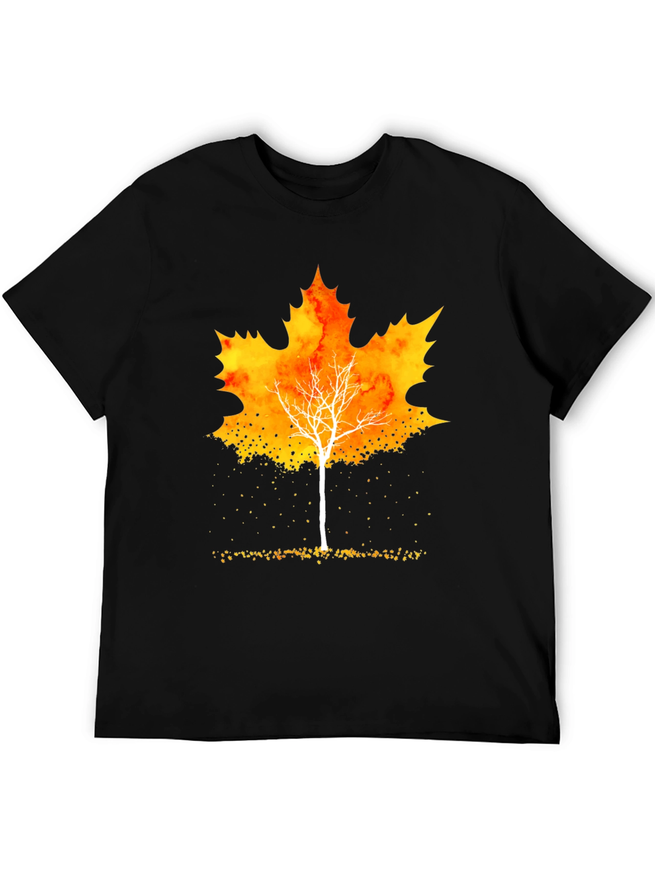 Autumn Leaf Tree Graphic Tee - Stylish Fall Apparel