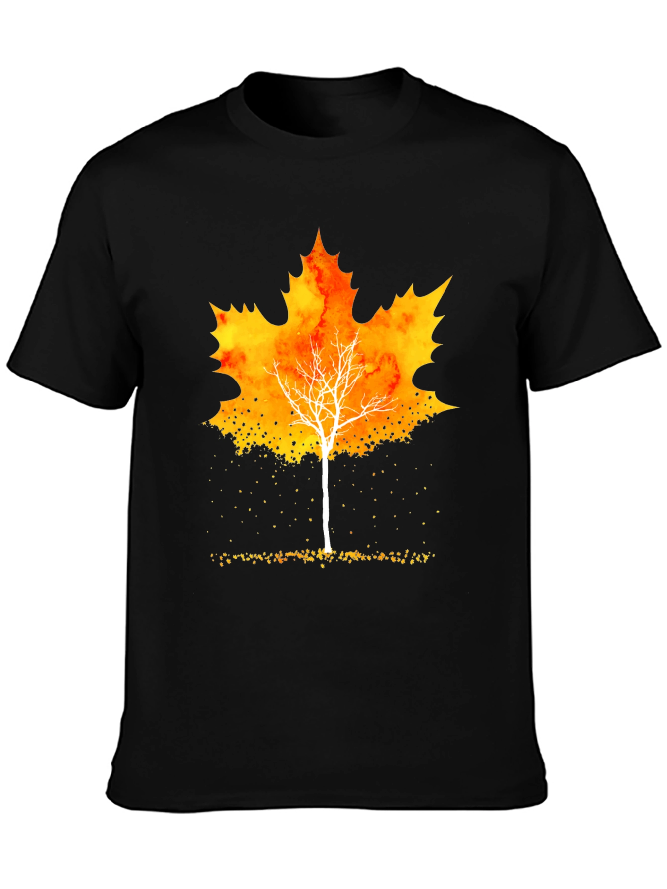 Autumn Leaf Tree Graphic Tee - Stylish Fall Apparel