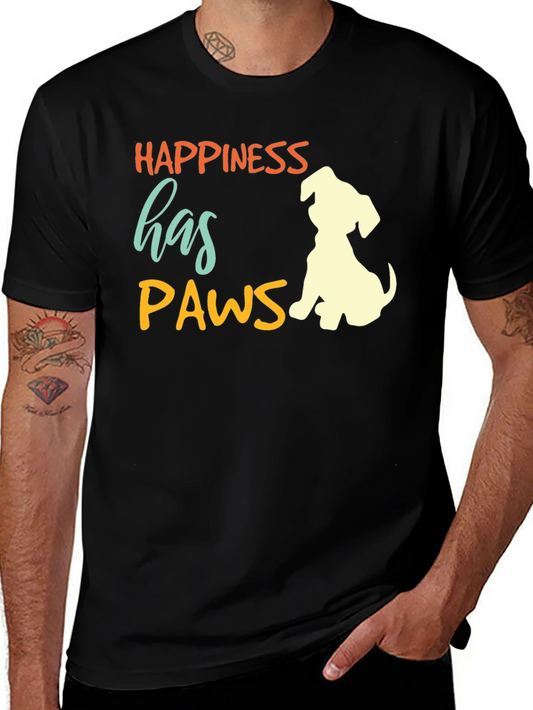 Happiness Has Paws T-Shirt